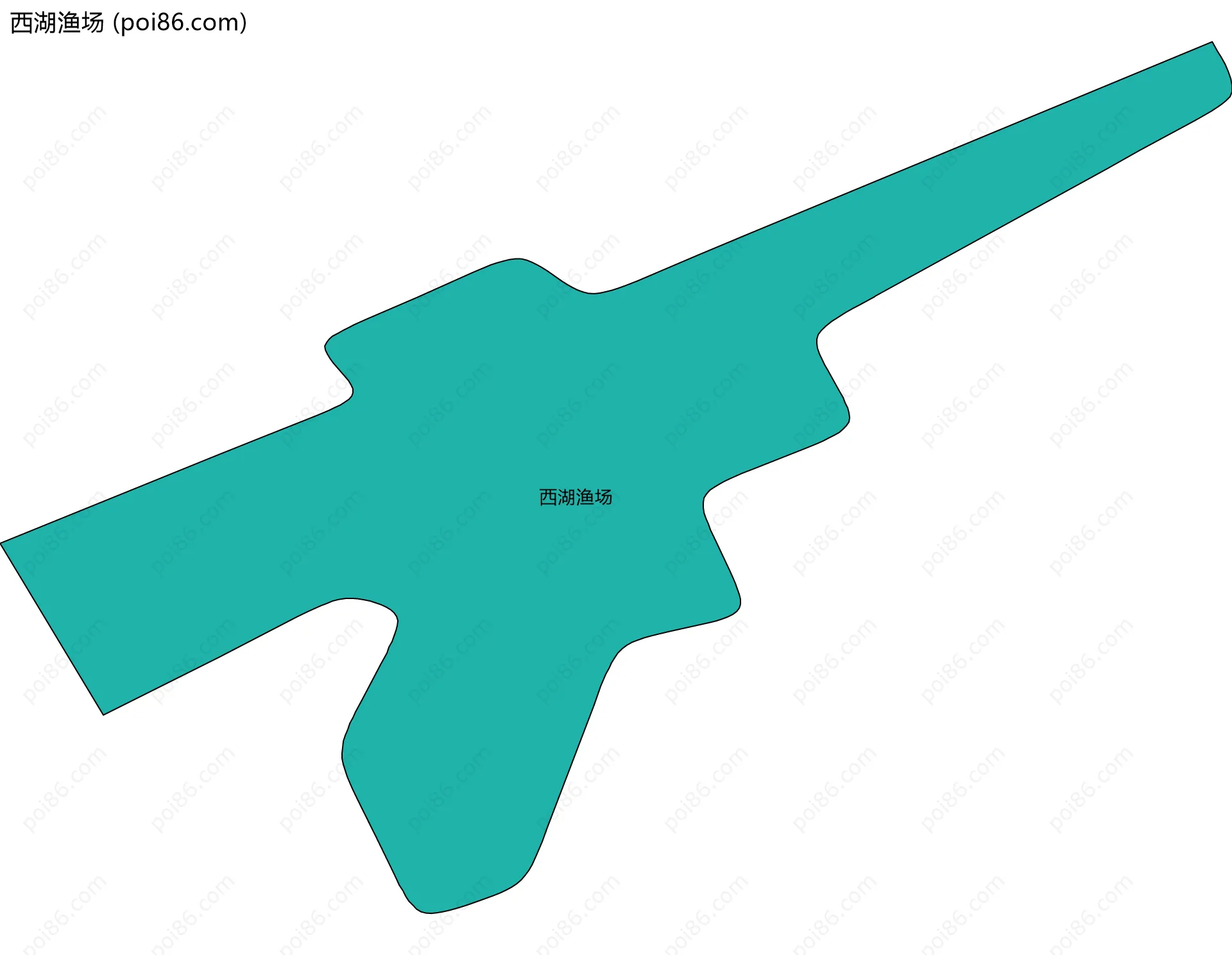 西湖渔场边界地图