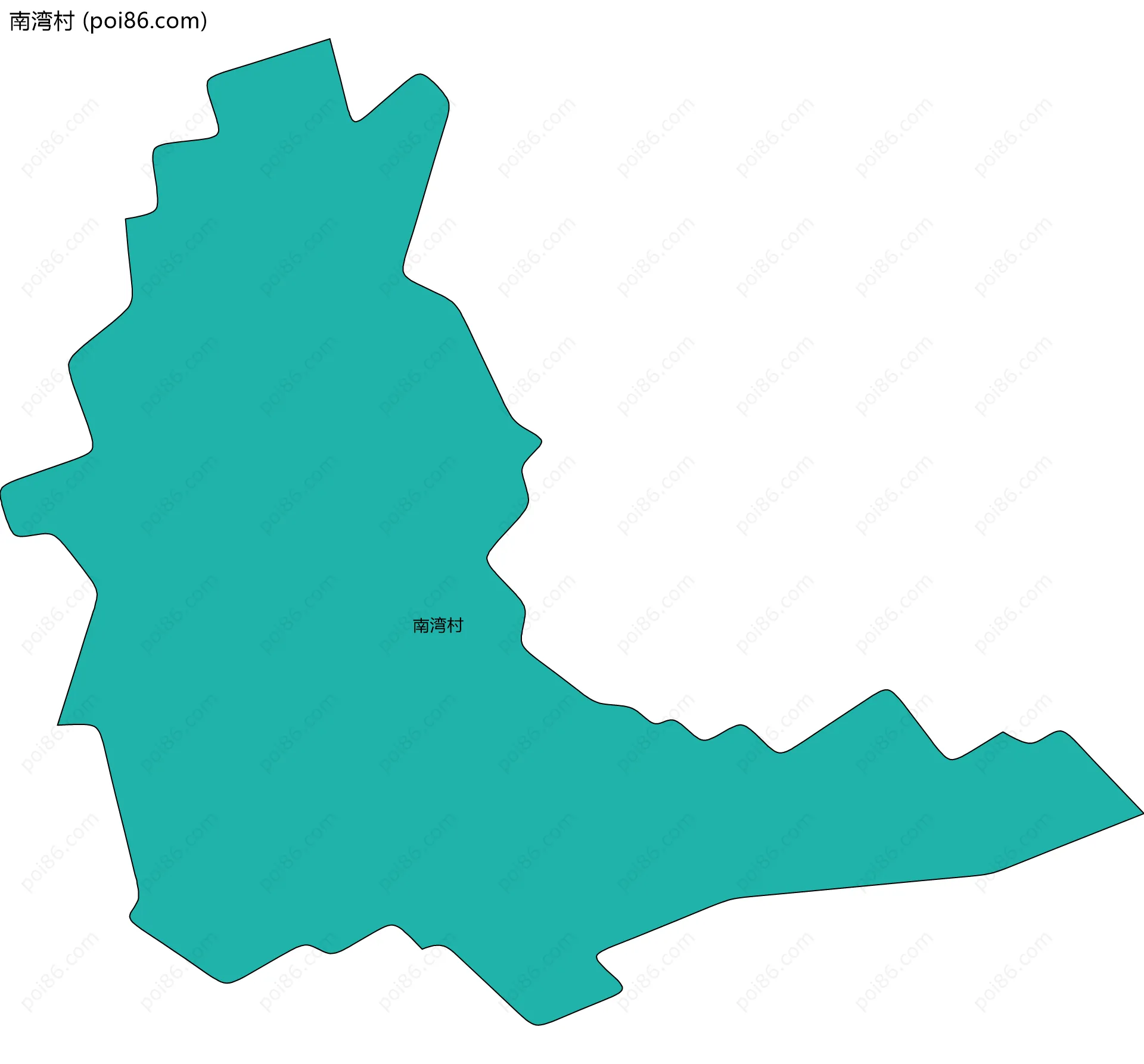 南湾村边界地图