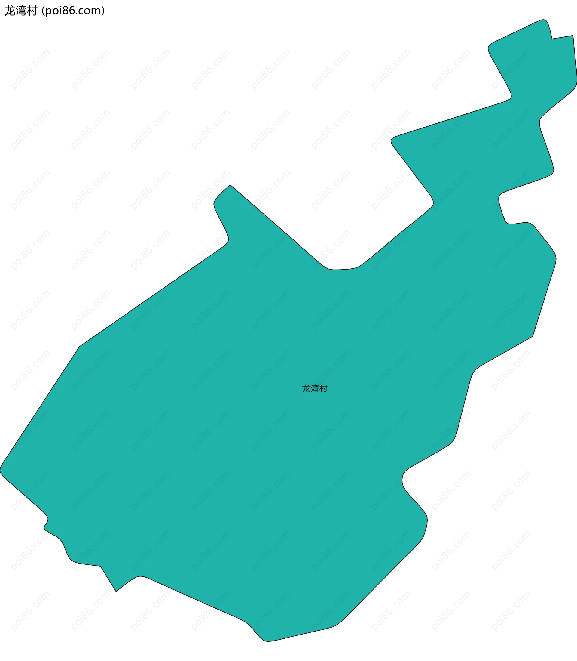 龙湾村边界地图