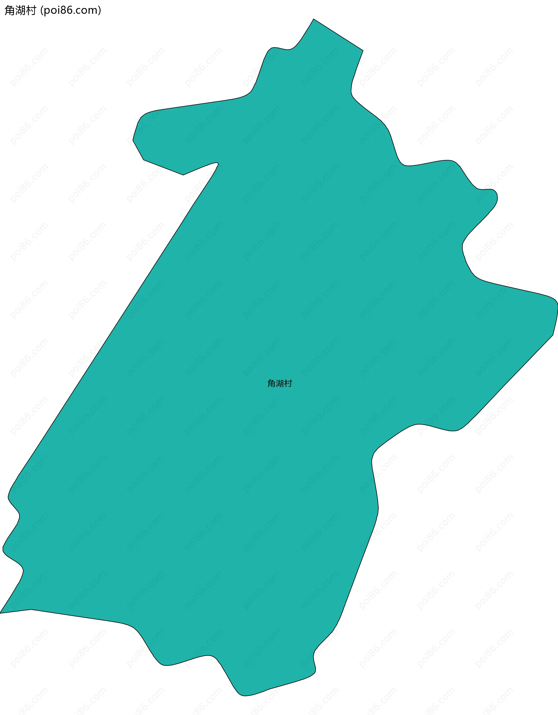角湖村边界地图