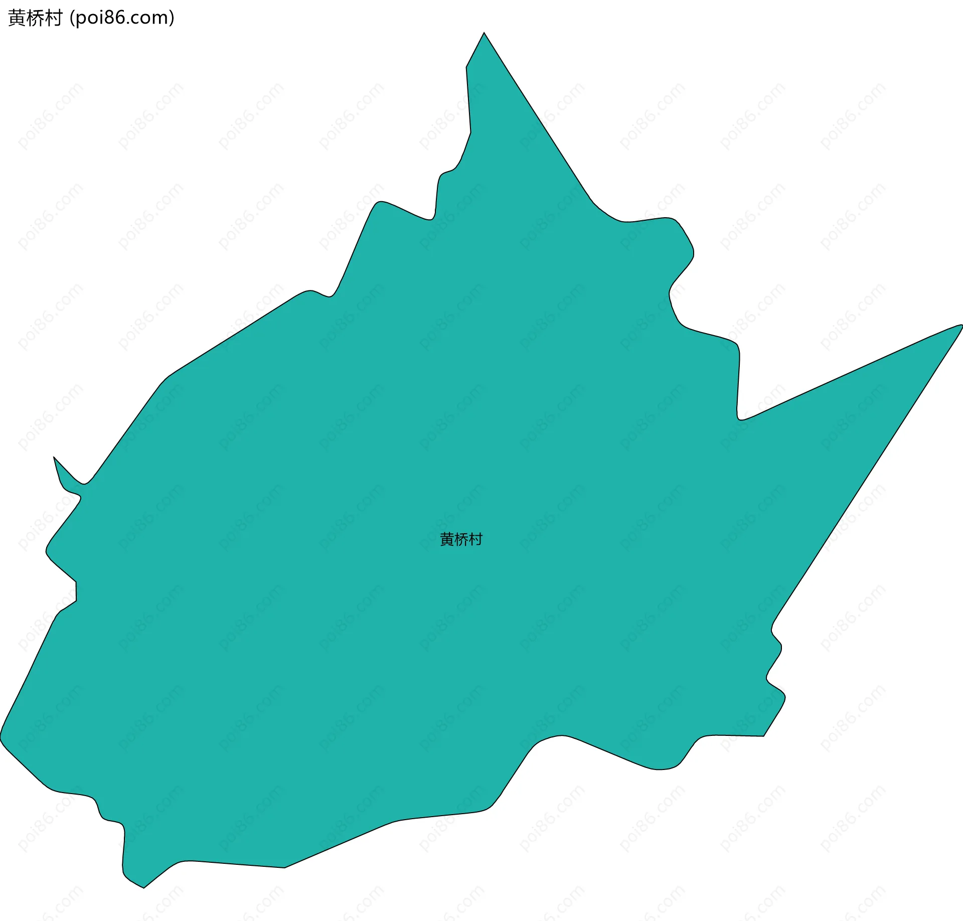 黄桥村边界地图