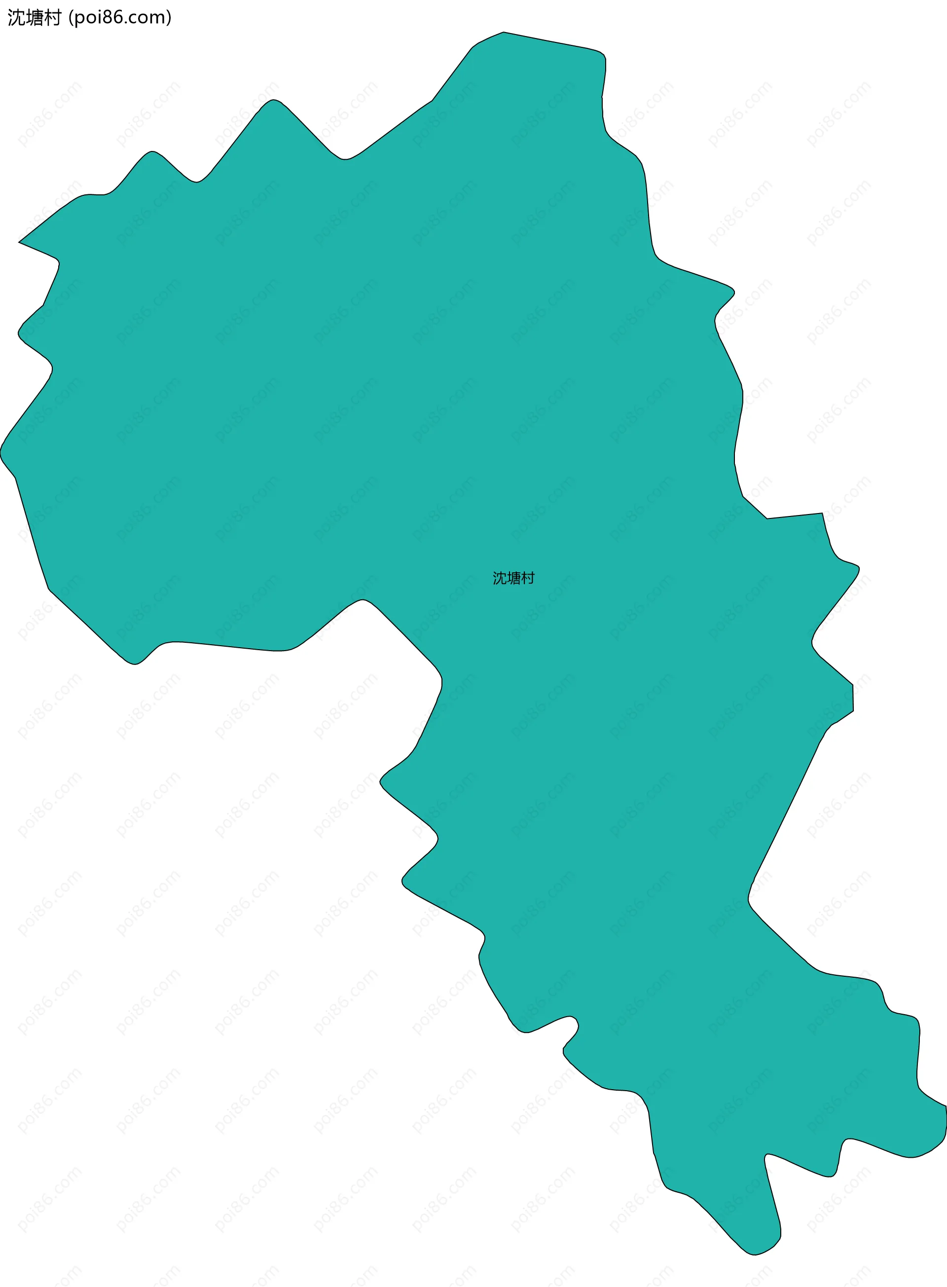 沈塘村边界地图