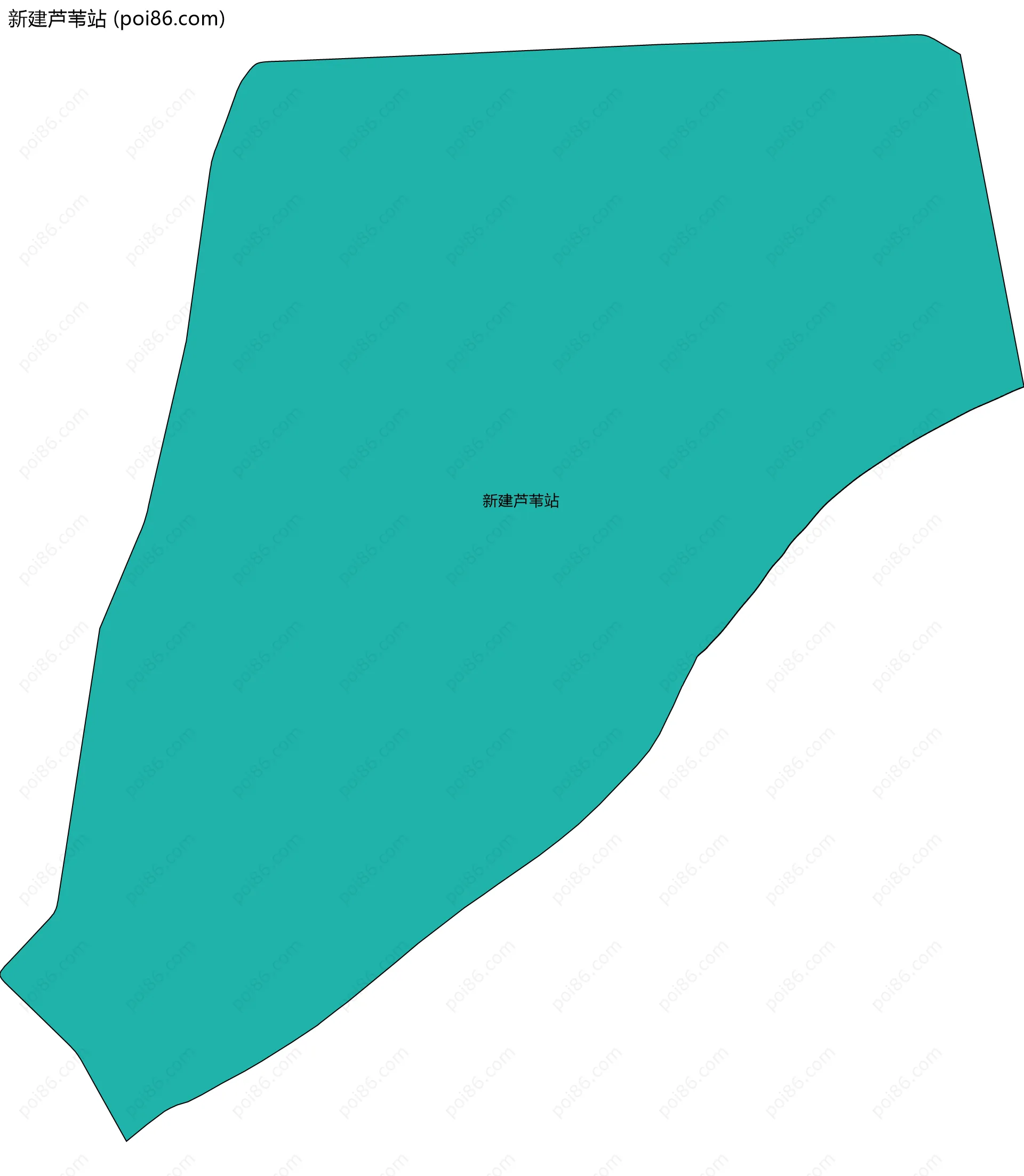新建芦苇站边界地图