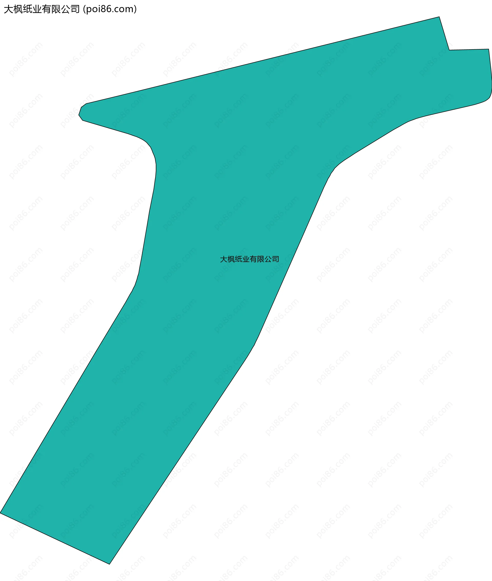 大枫纸业有限公司边界地图