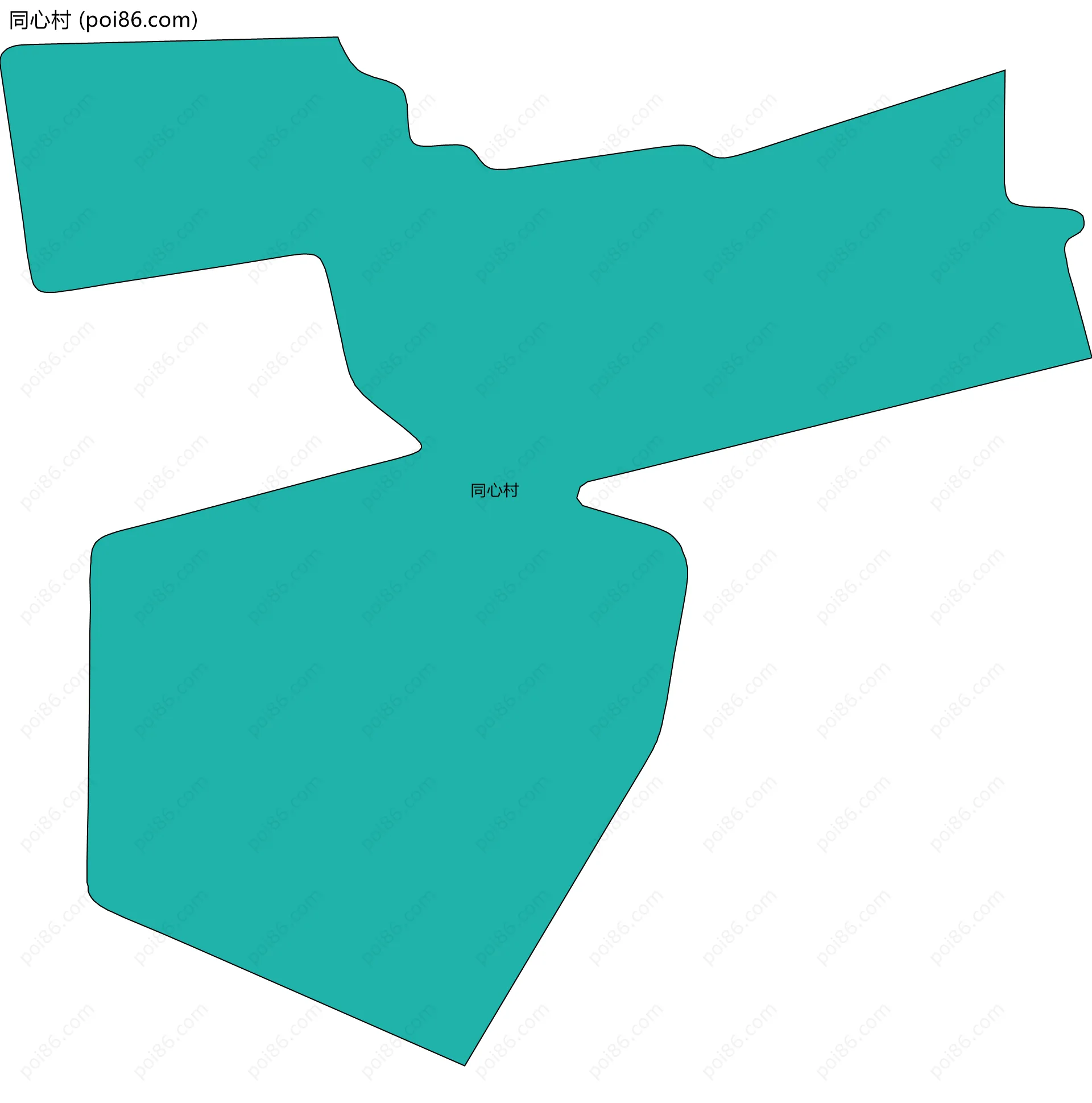 同心村边界地图