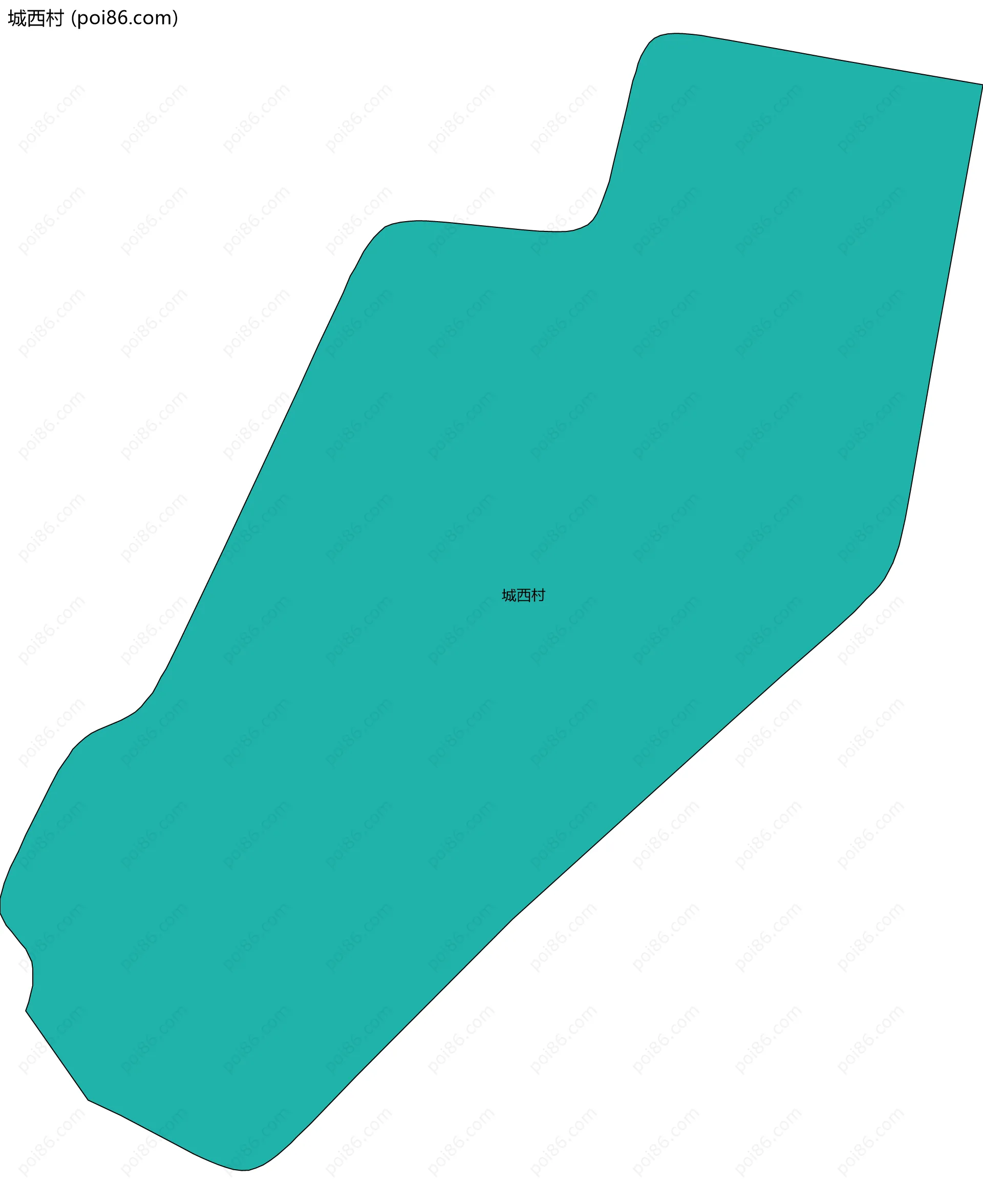 城西村边界地图