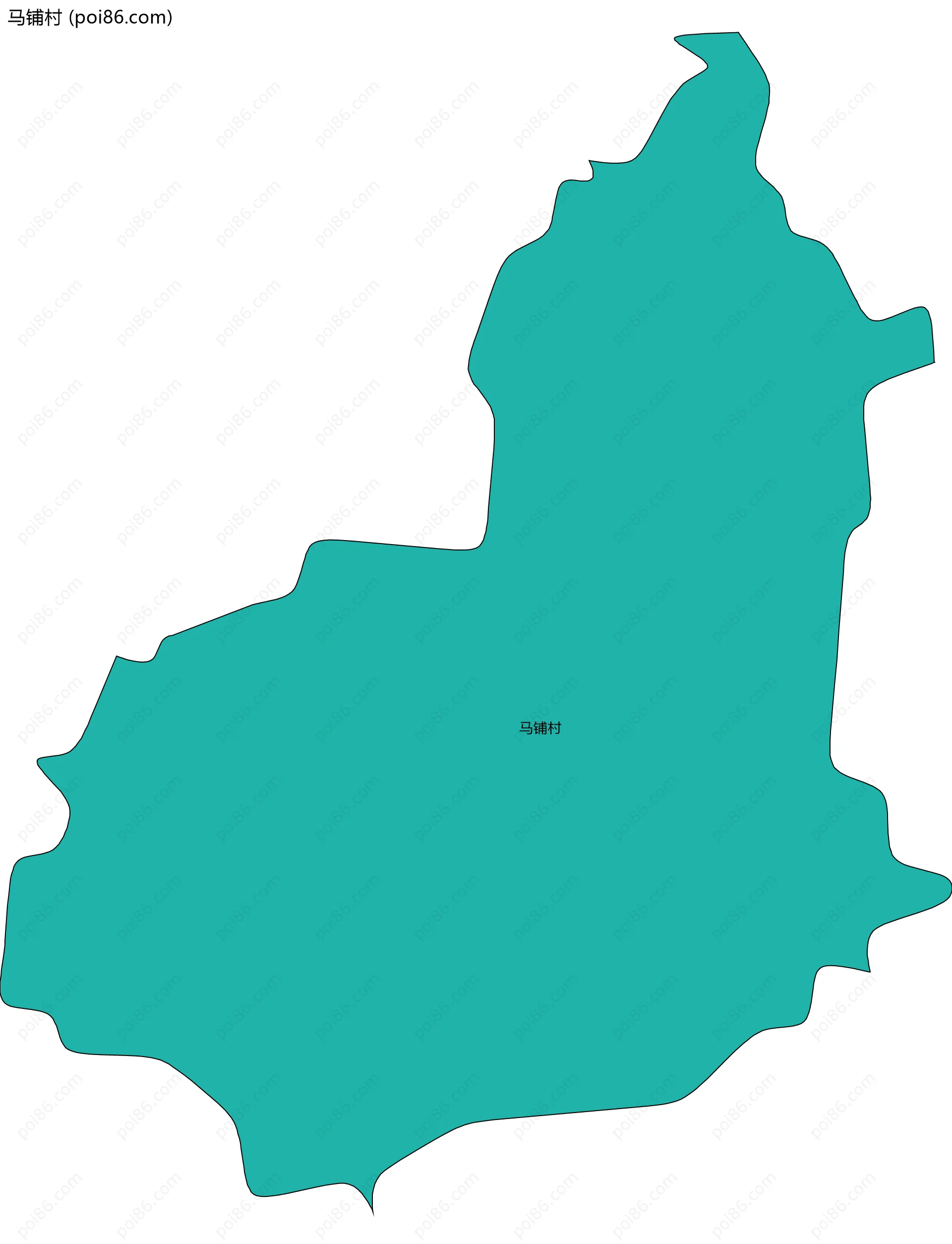 马铺村边界地图