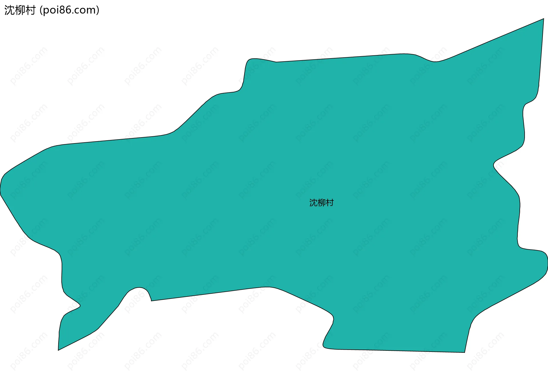 沈柳村边界地图