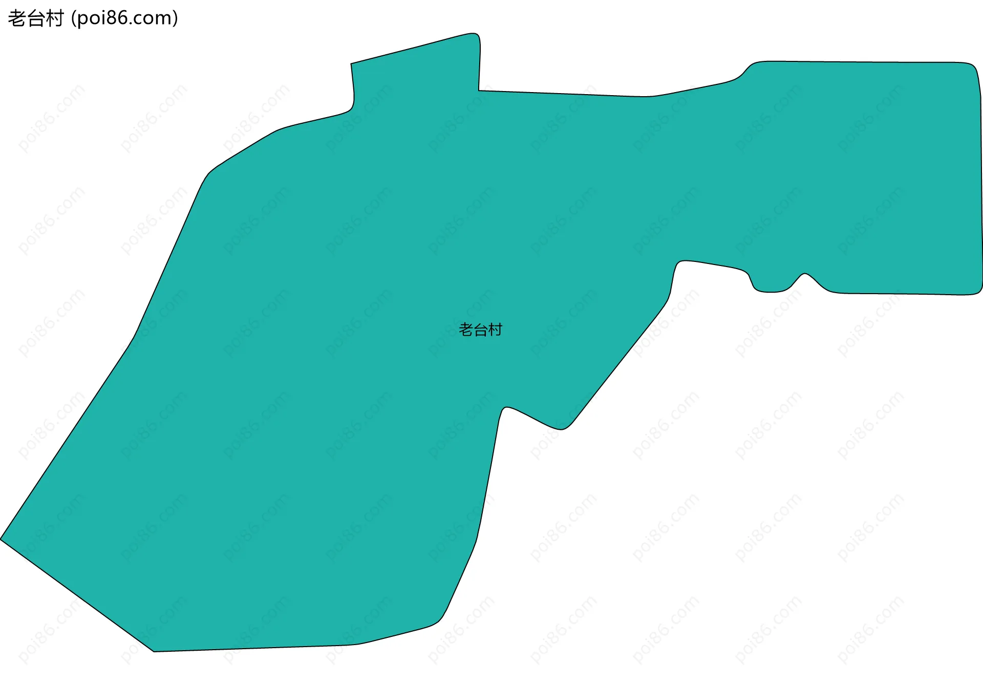 老台村边界地图