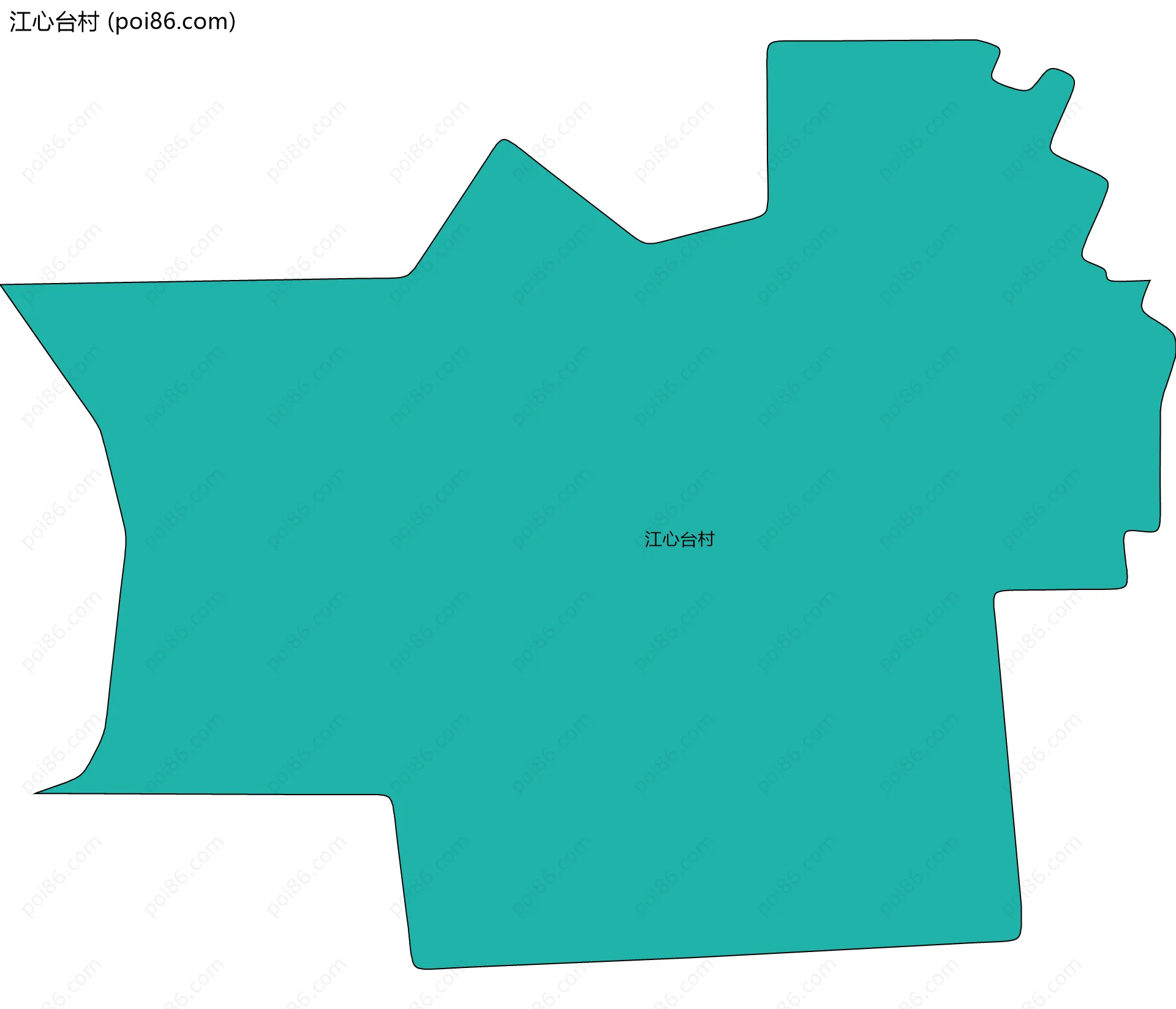 江心台村边界地图