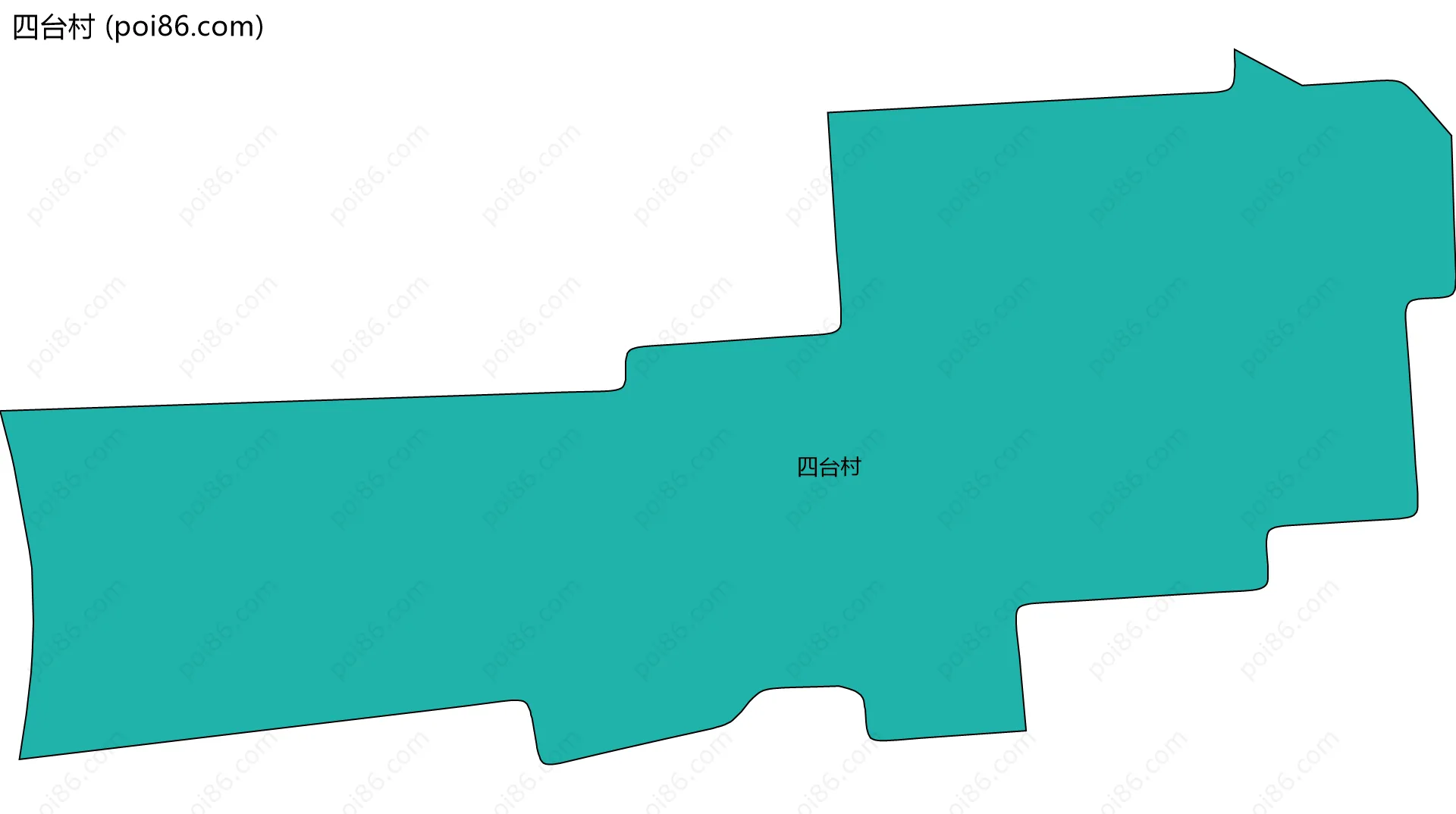 四台村边界地图