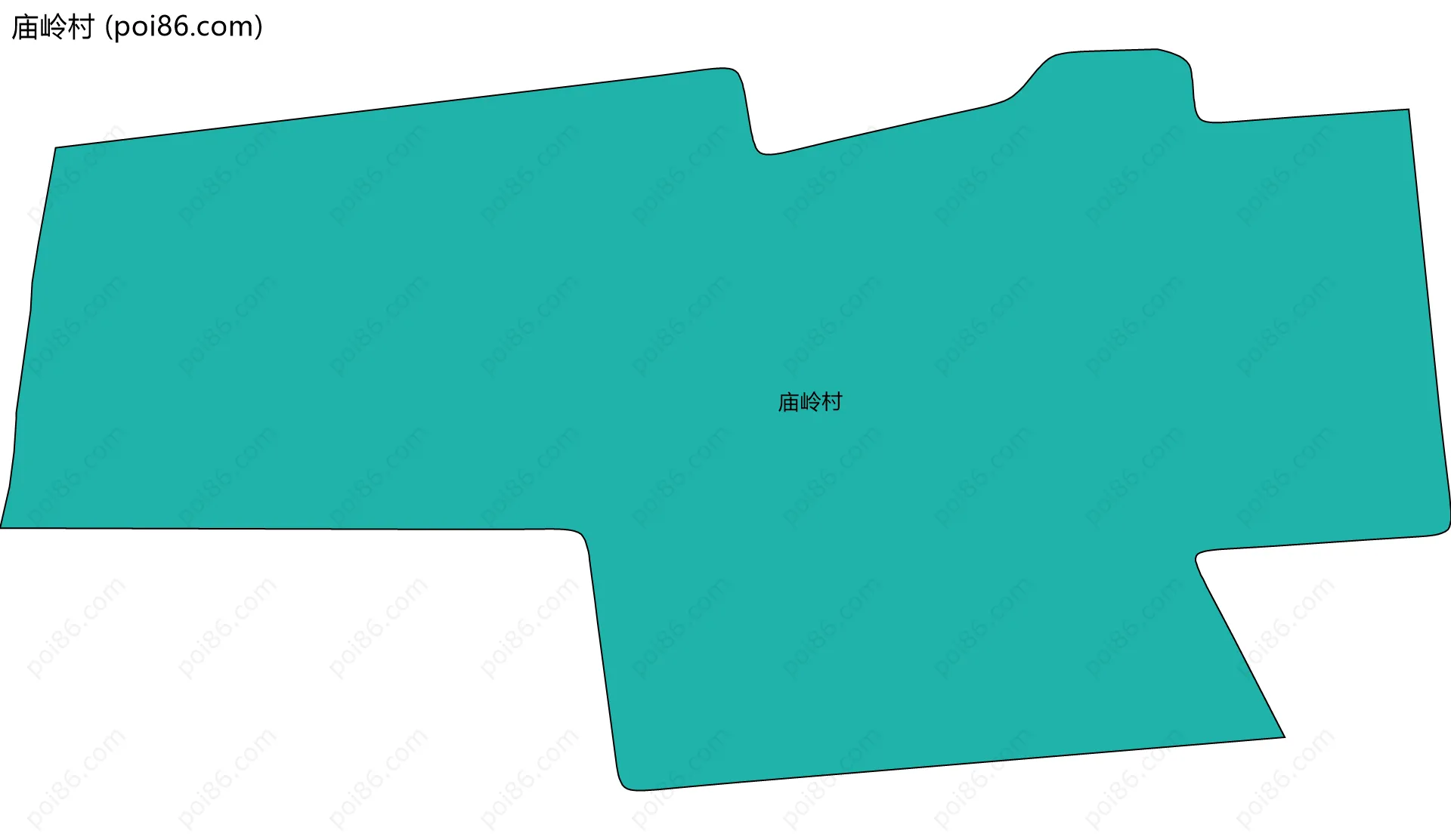 庙岭村边界地图