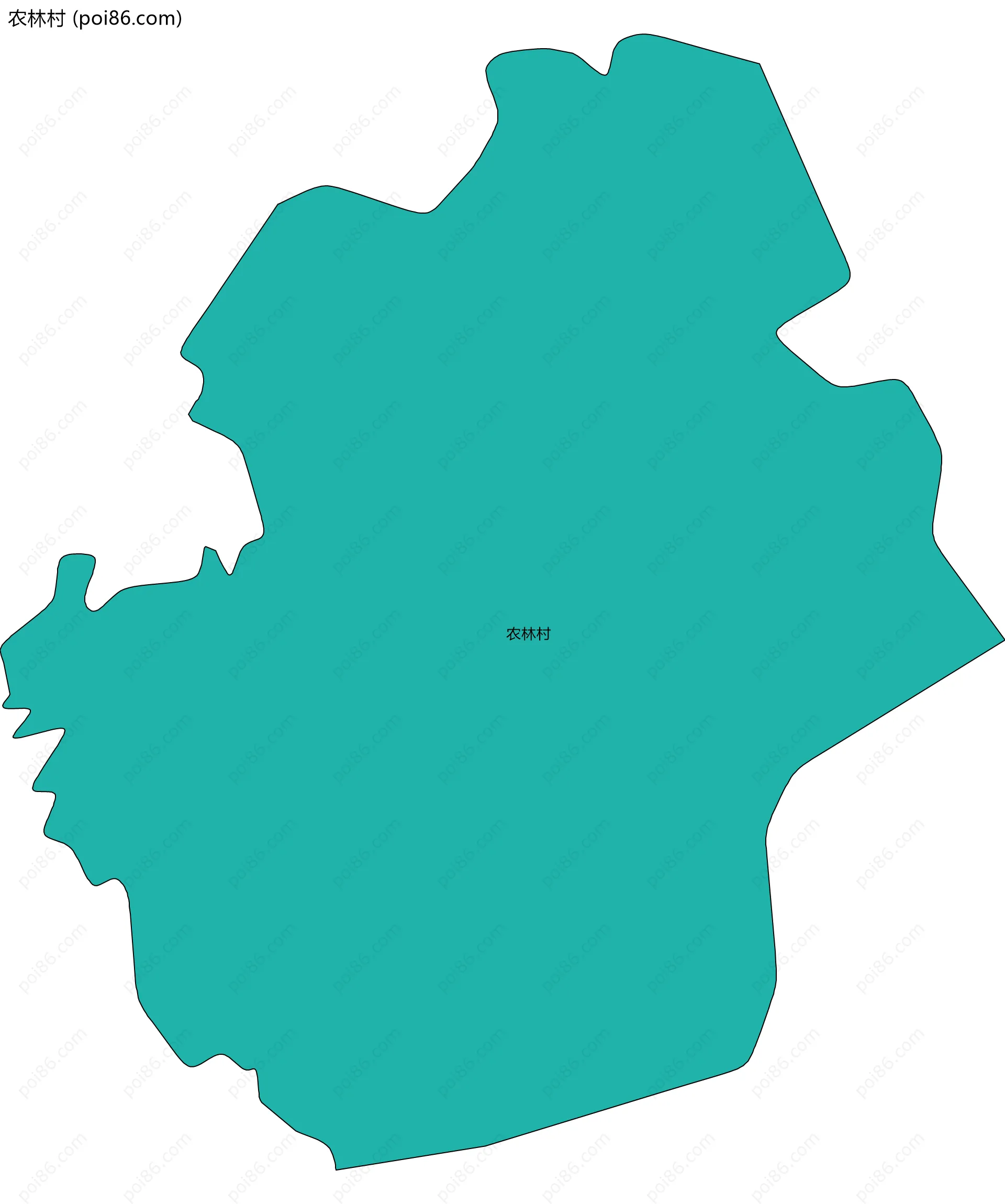 农林村边界地图