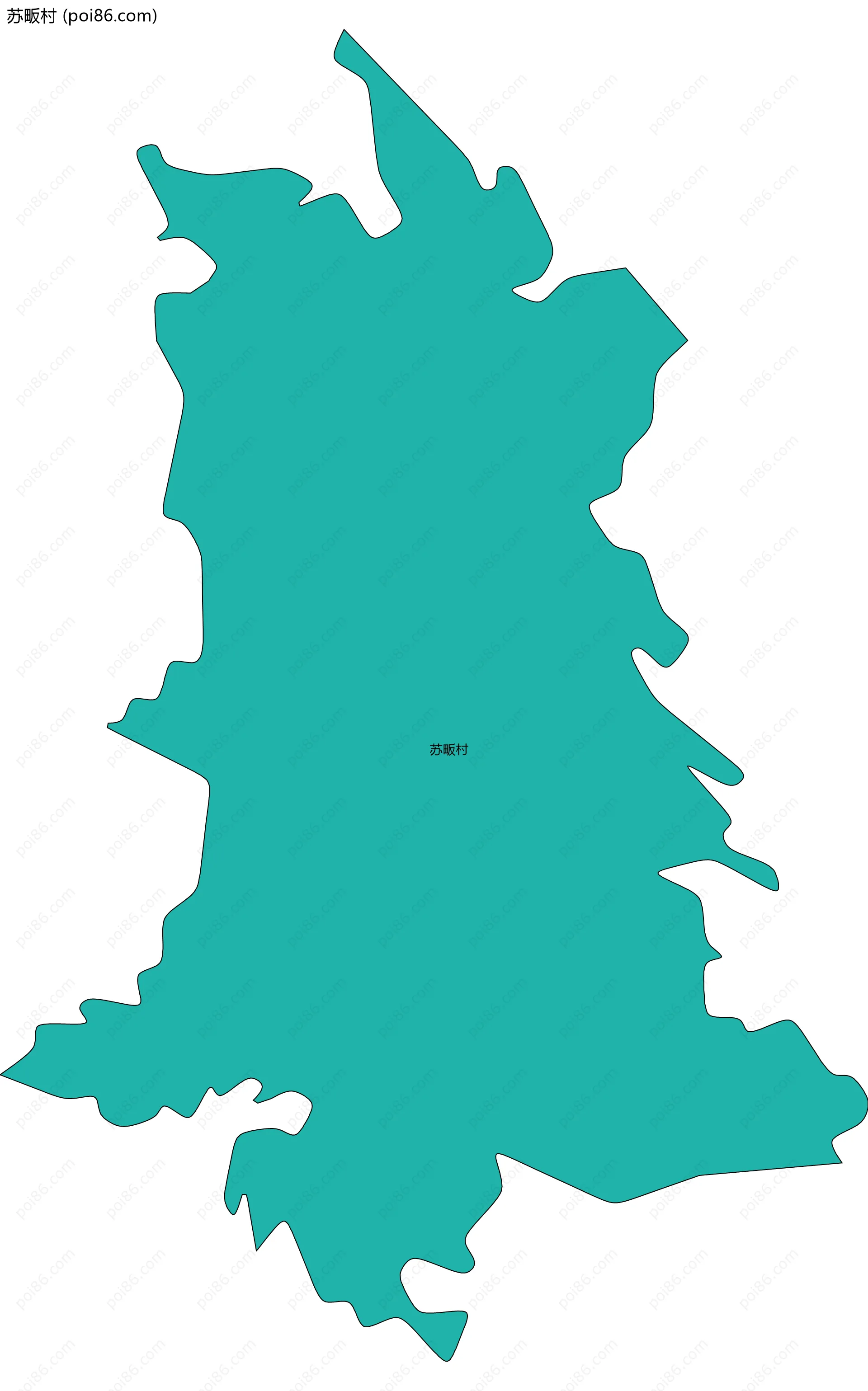 苏畈村边界地图