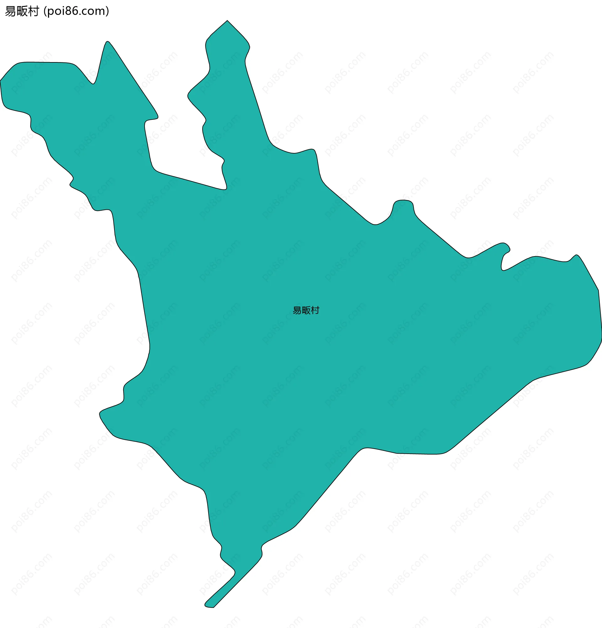 易畈村边界地图