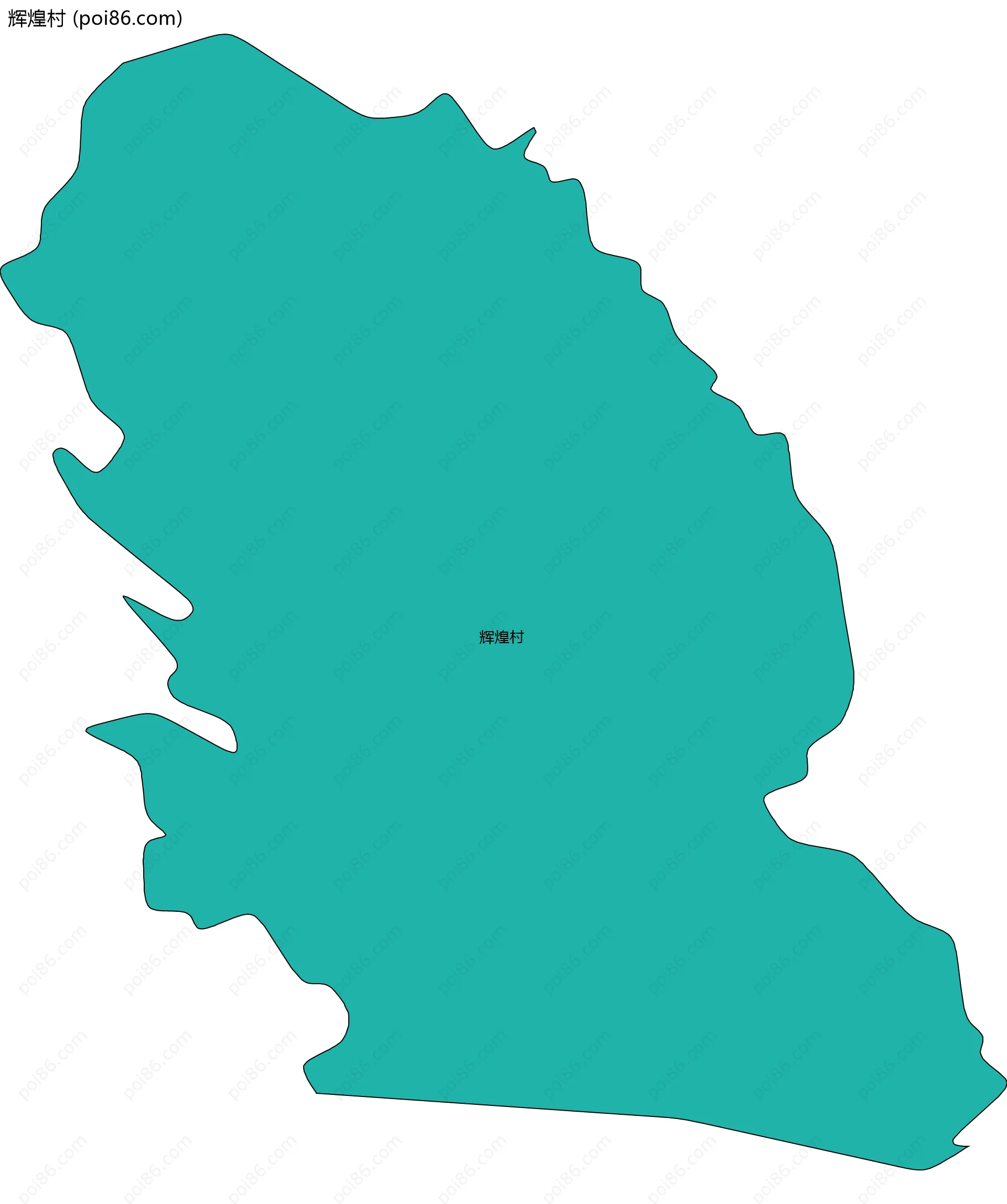 辉煌村边界地图