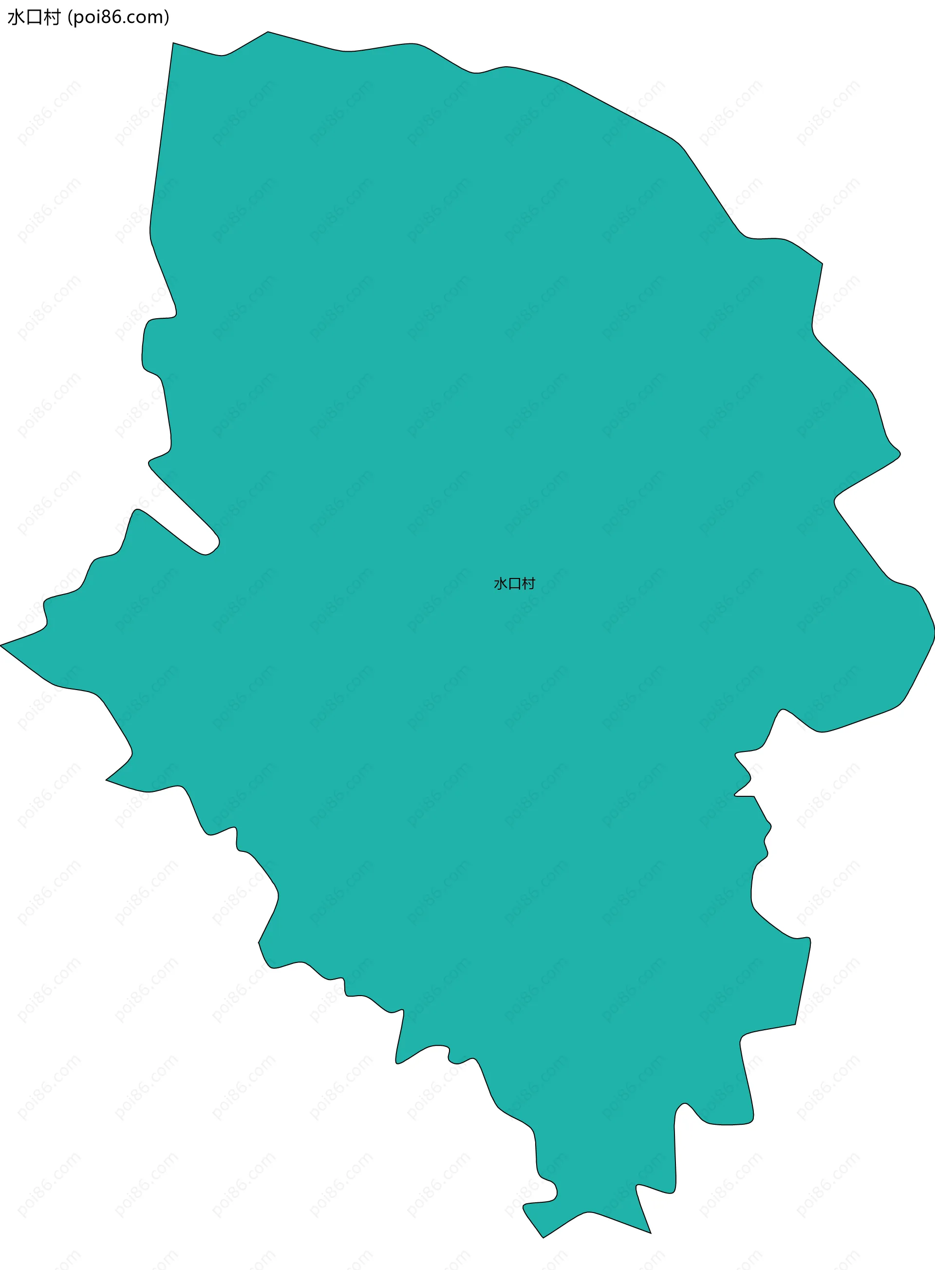 水口村边界地图