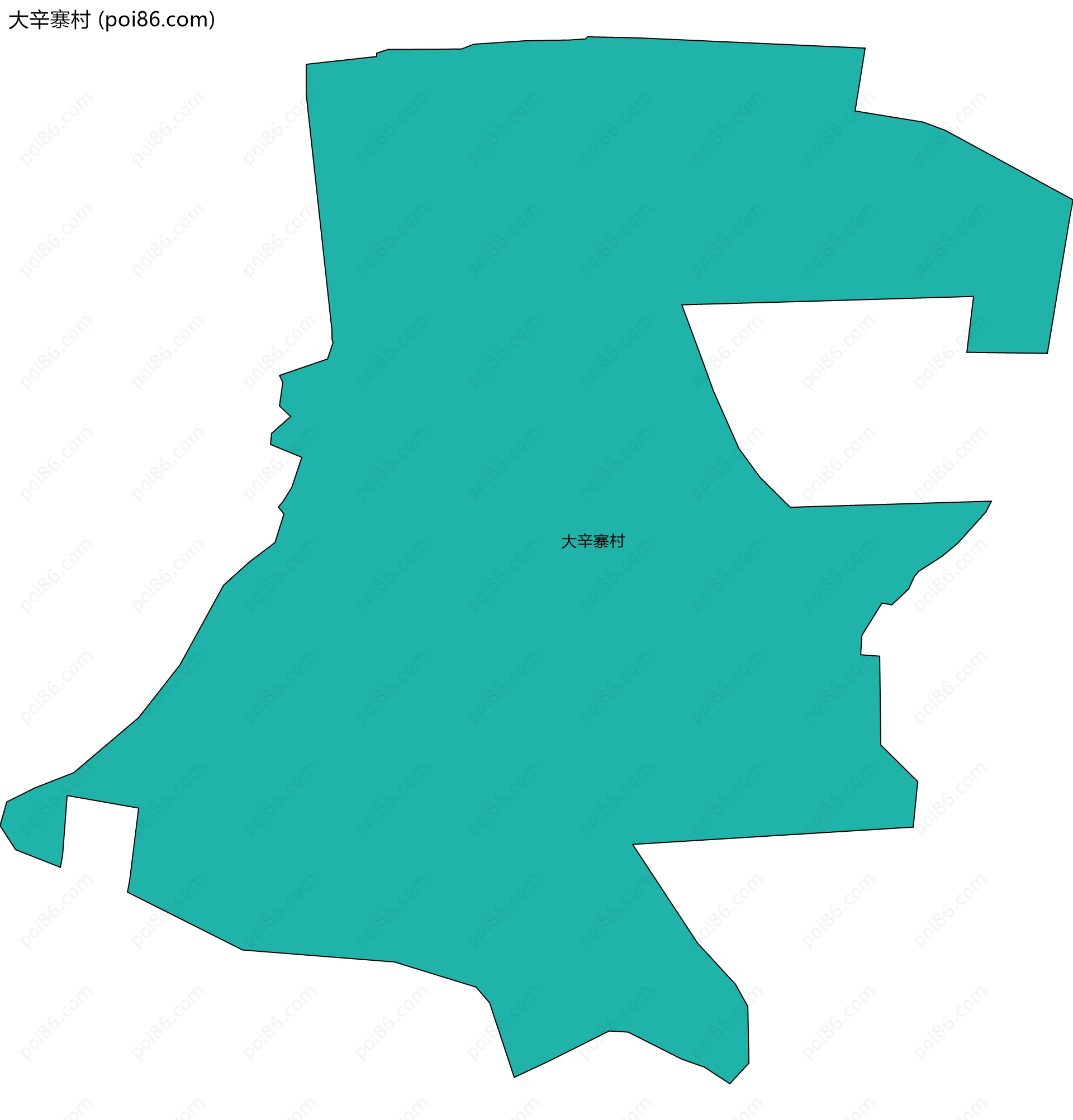 大辛寨村边界地图