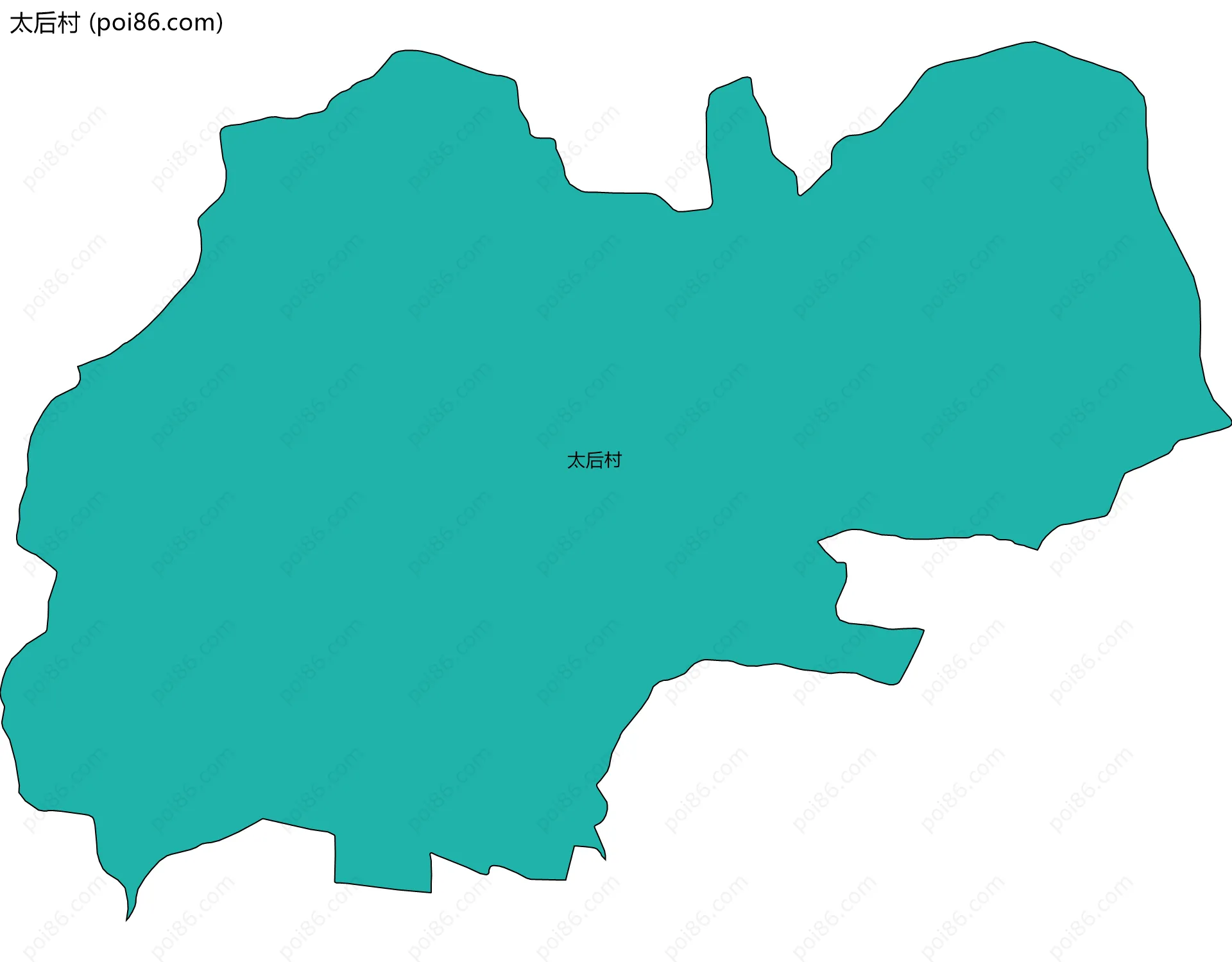 太后村边界地图