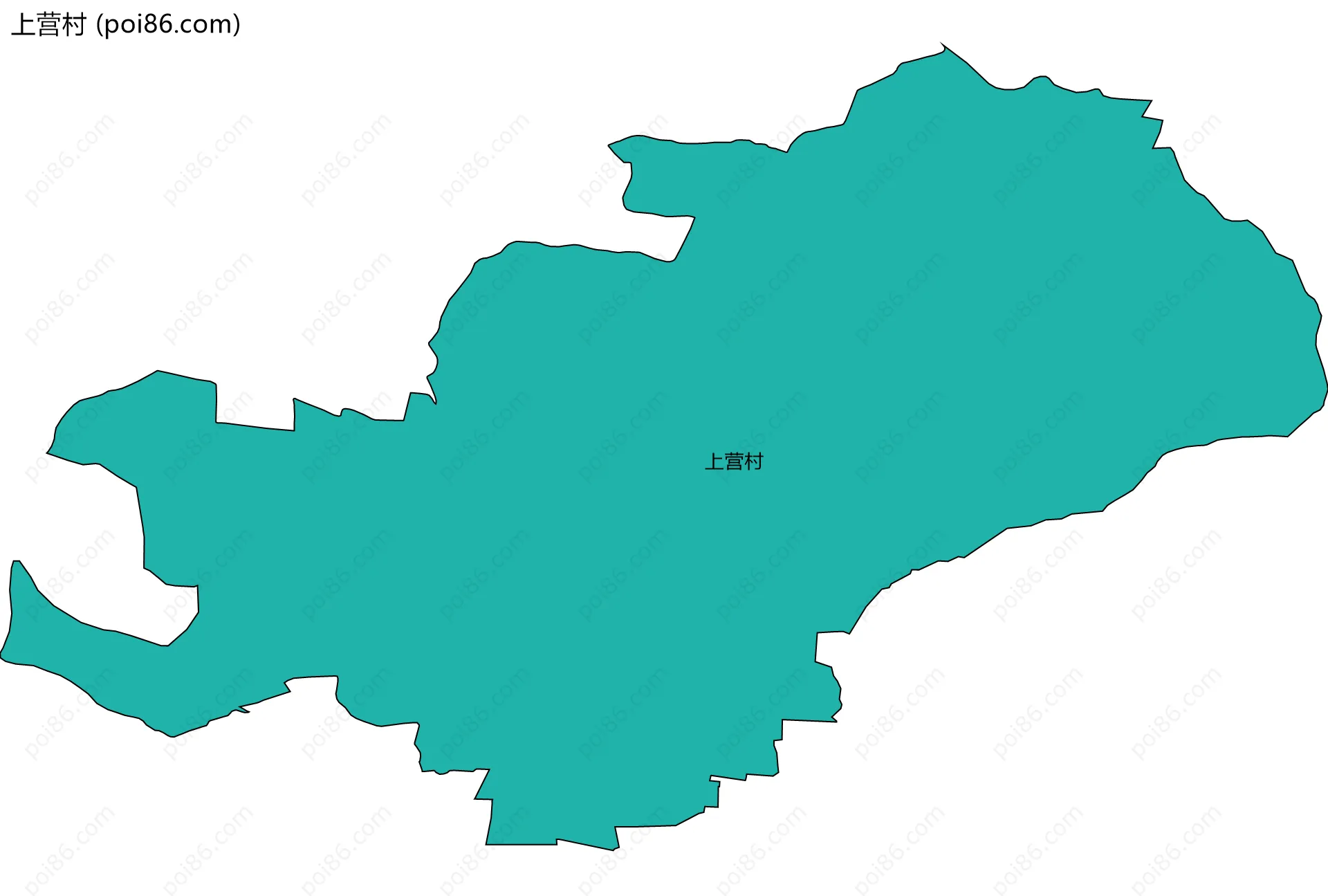 上营村边界地图