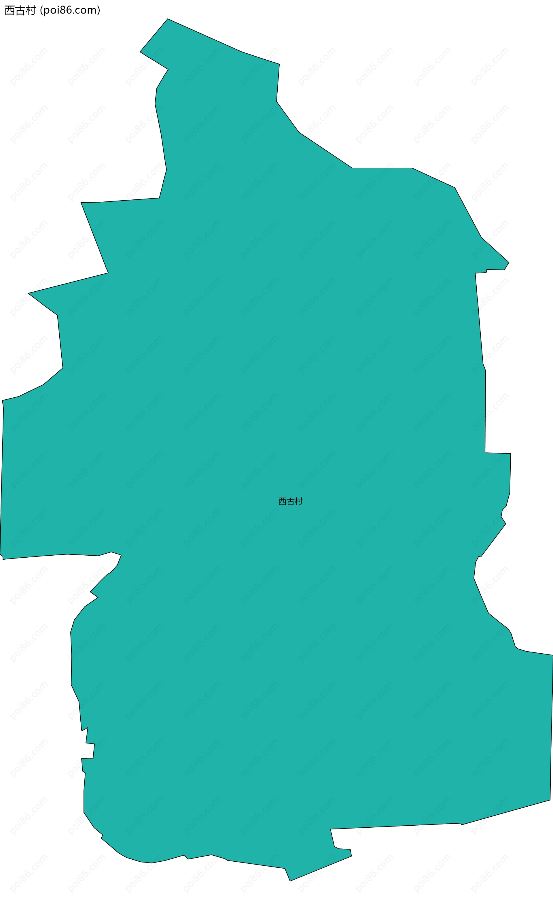 西古村边界地图