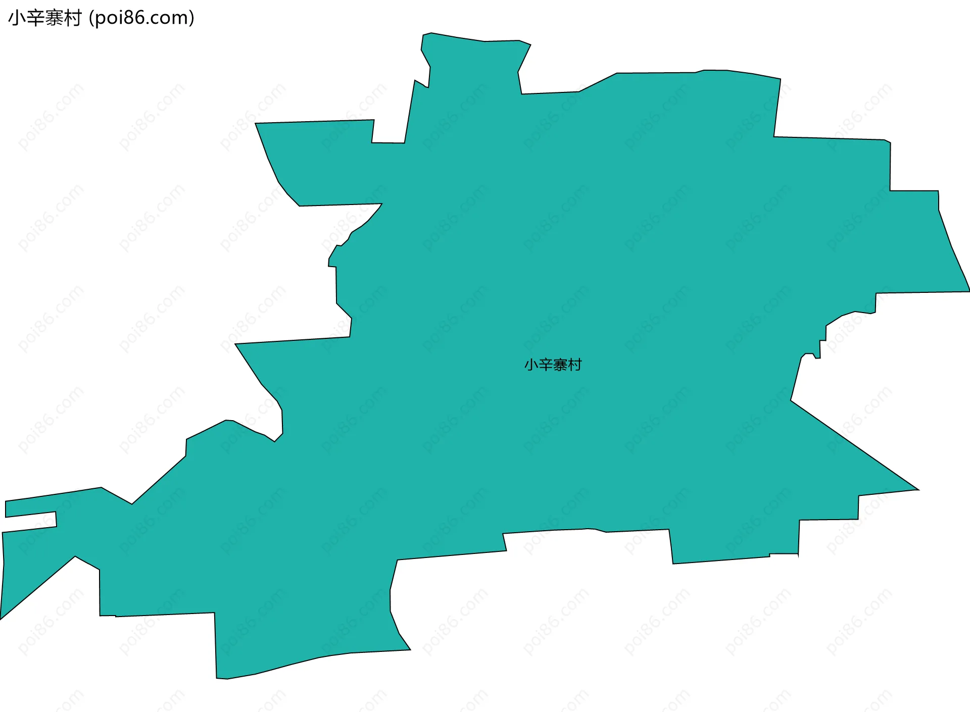 小辛寨村边界地图