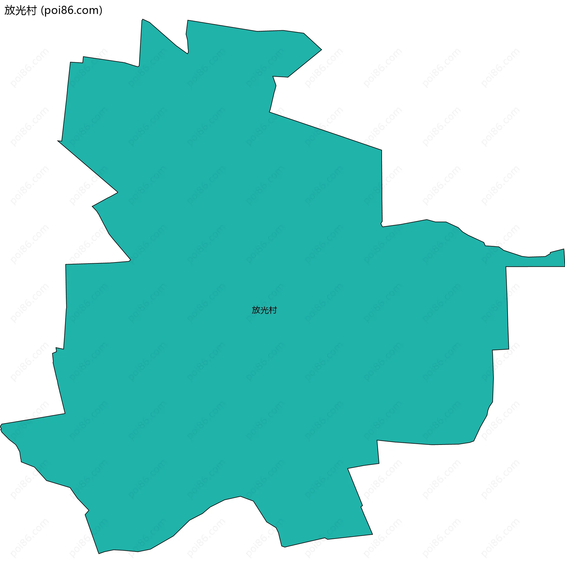 放光村边界地图
