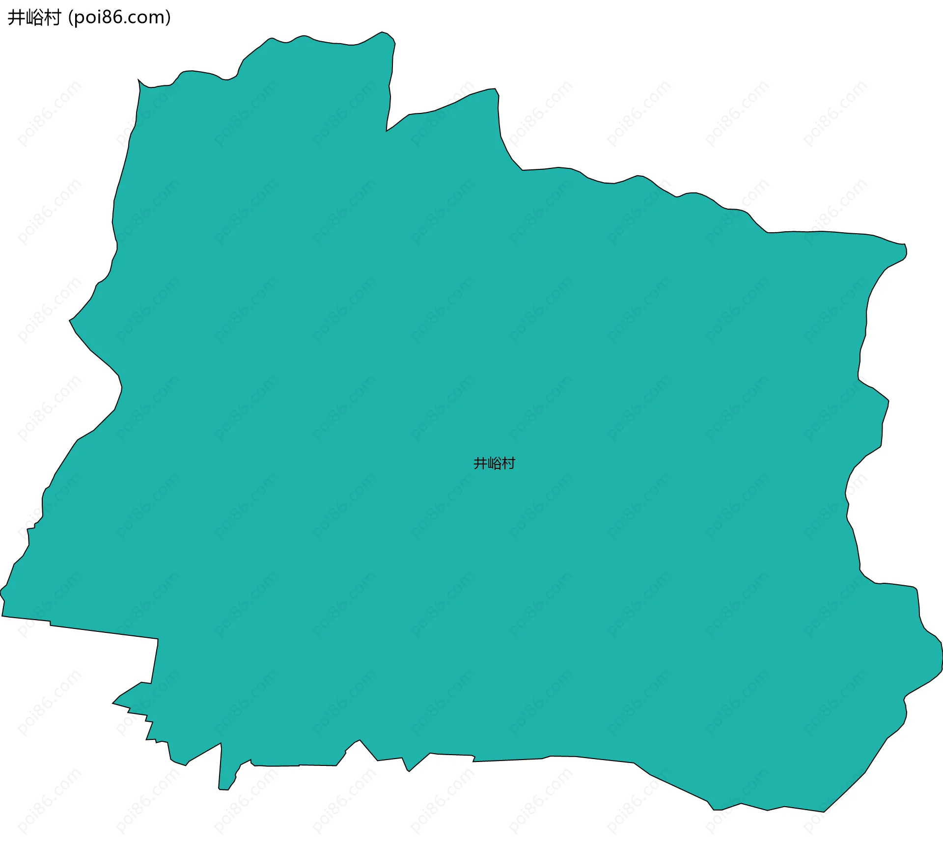 井峪村边界地图