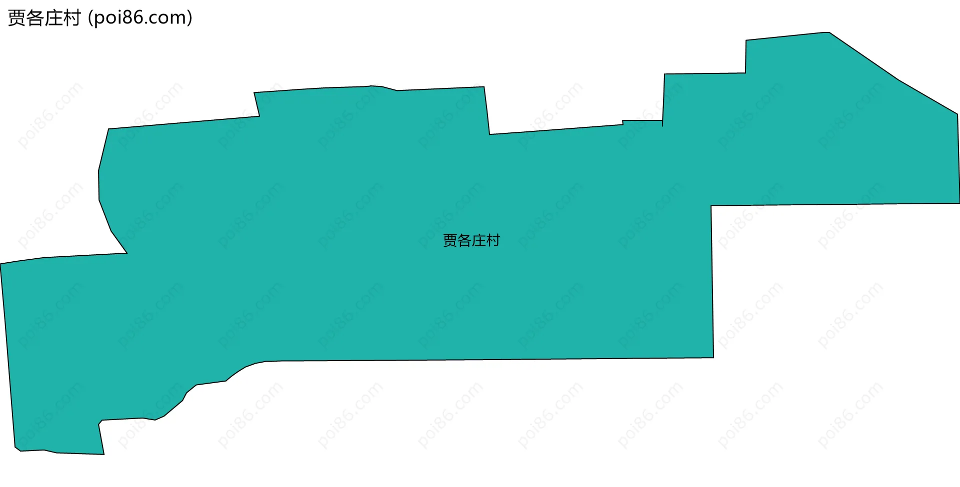 贾各庄村边界地图