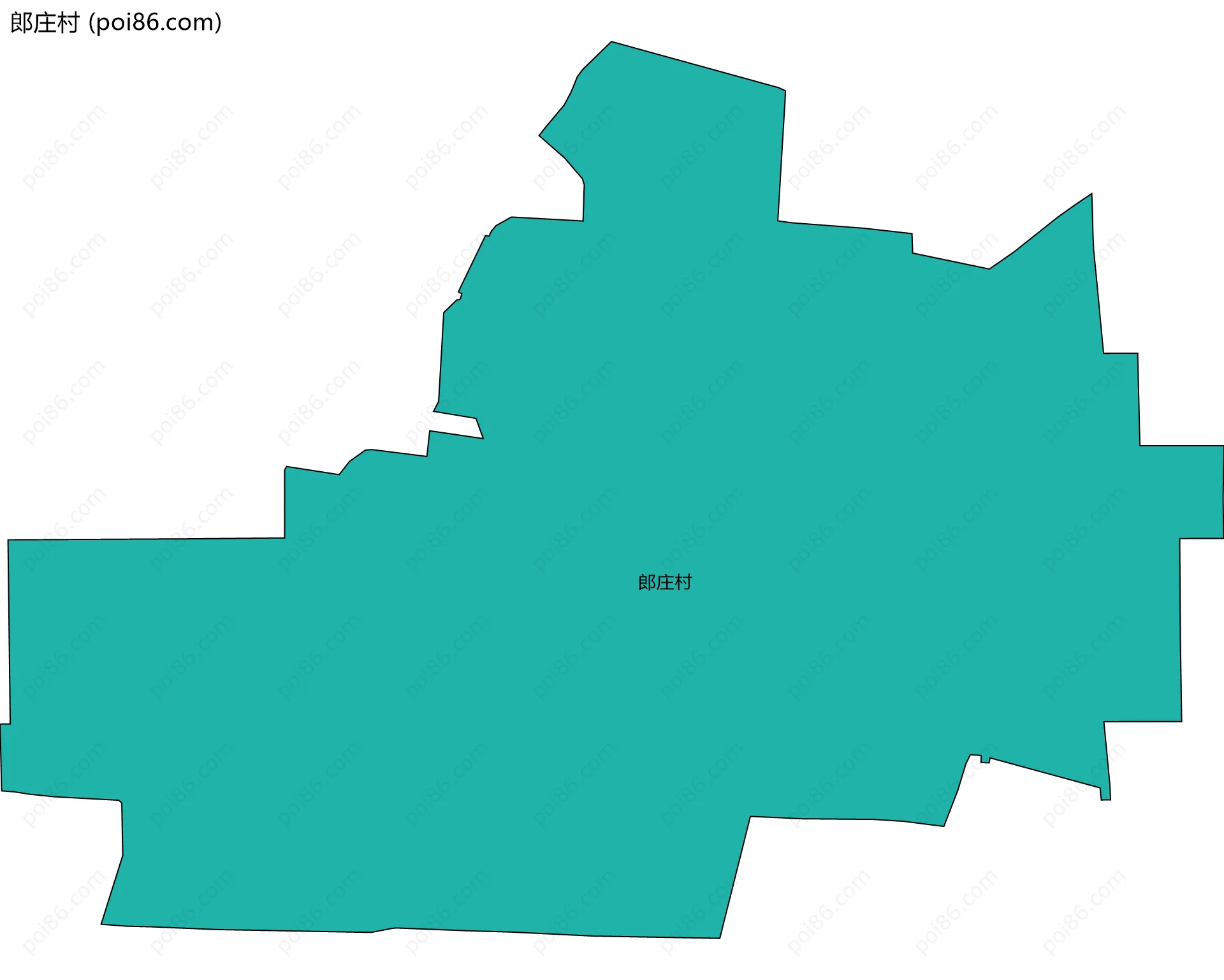 郎庄村边界地图