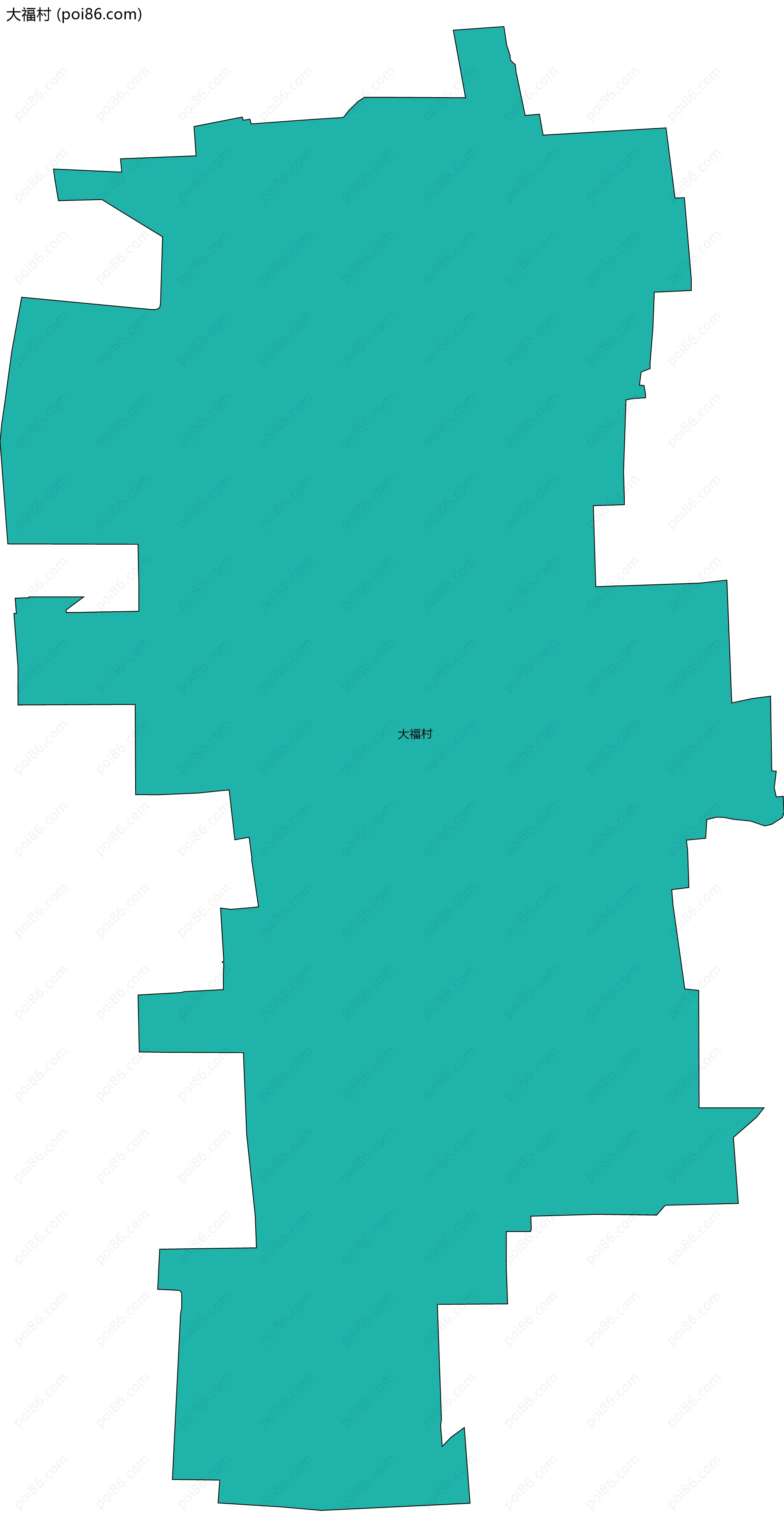 大福村边界地图