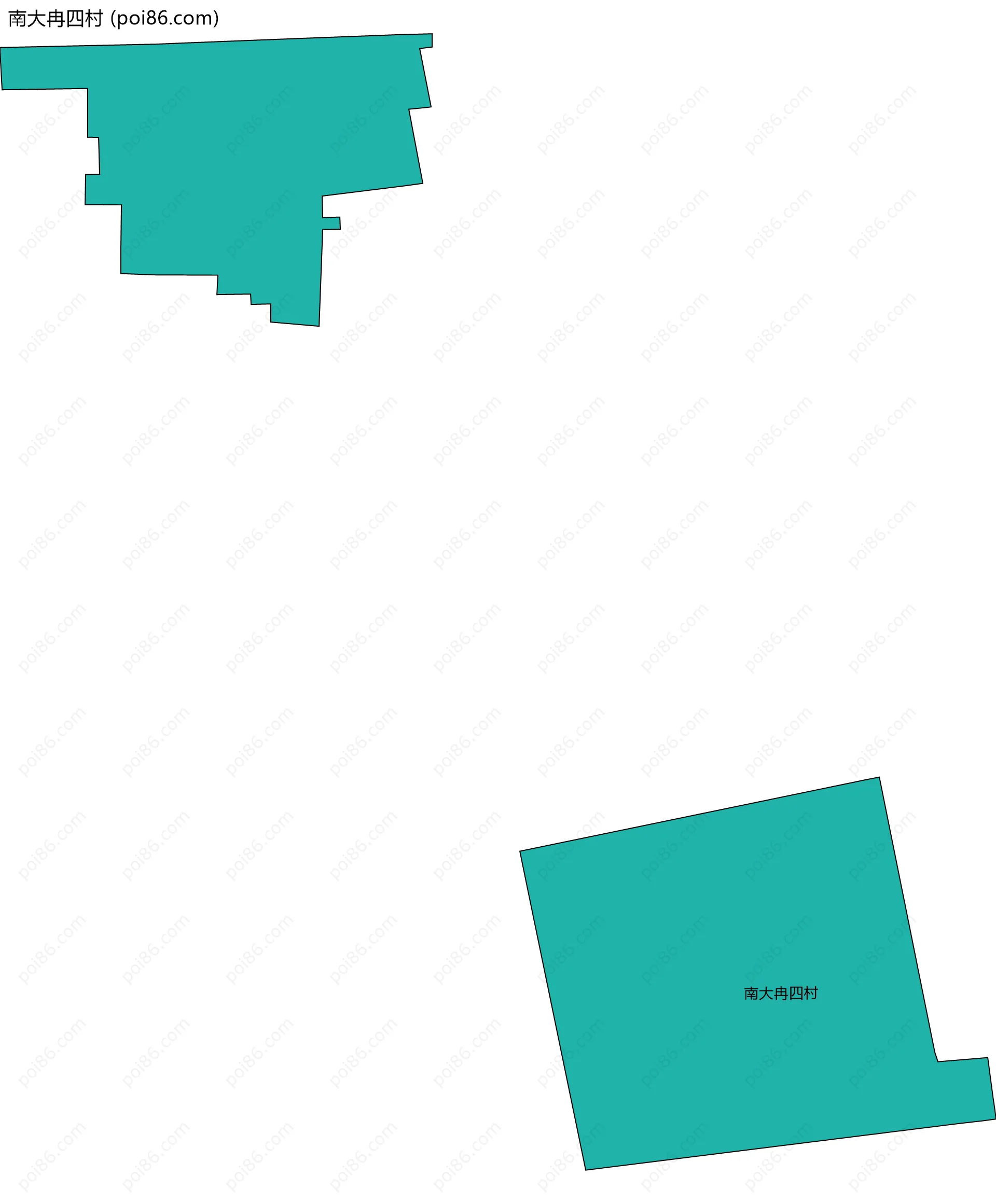 南大冉四村边界地图