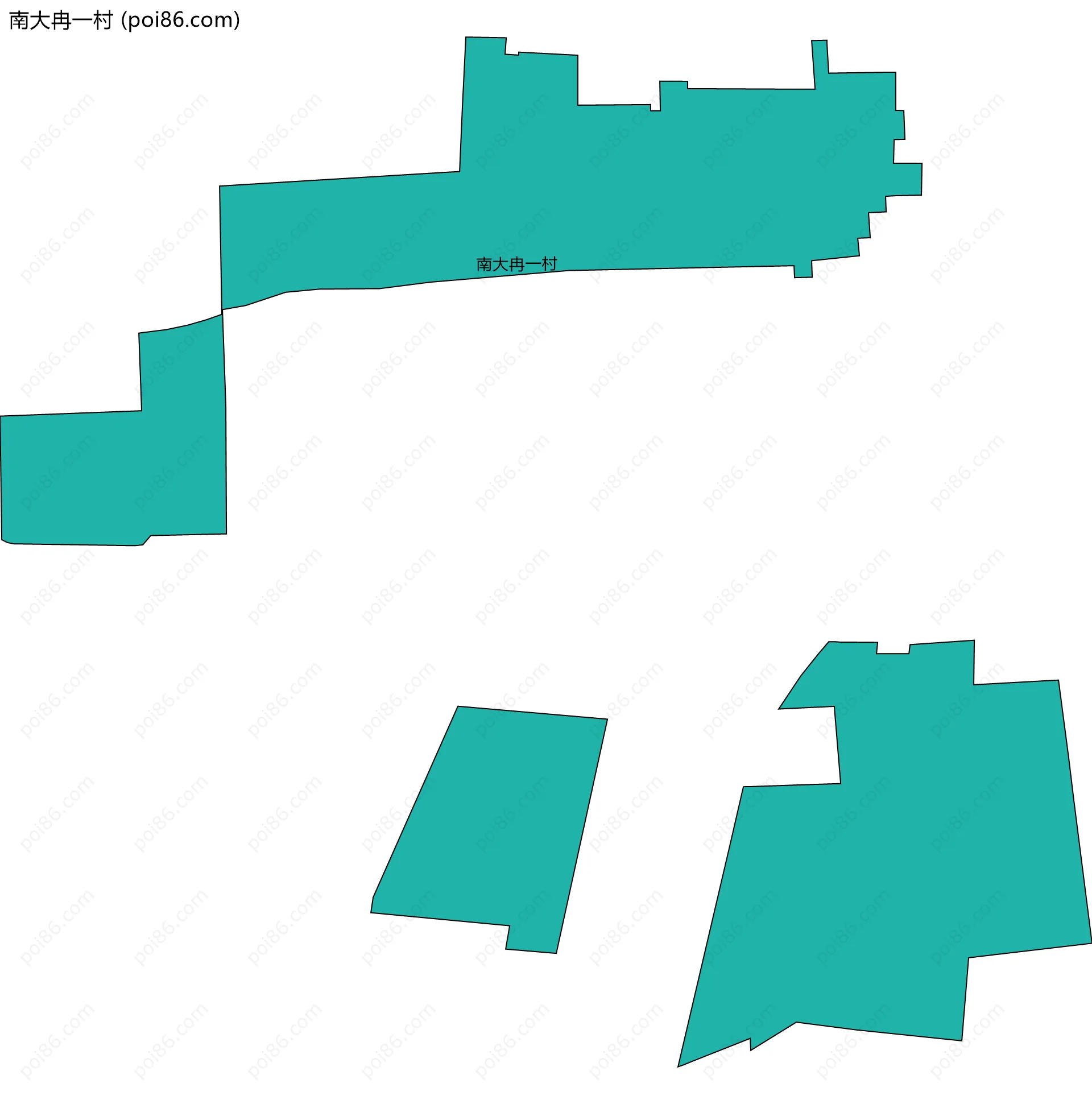 南大冉一村边界地图