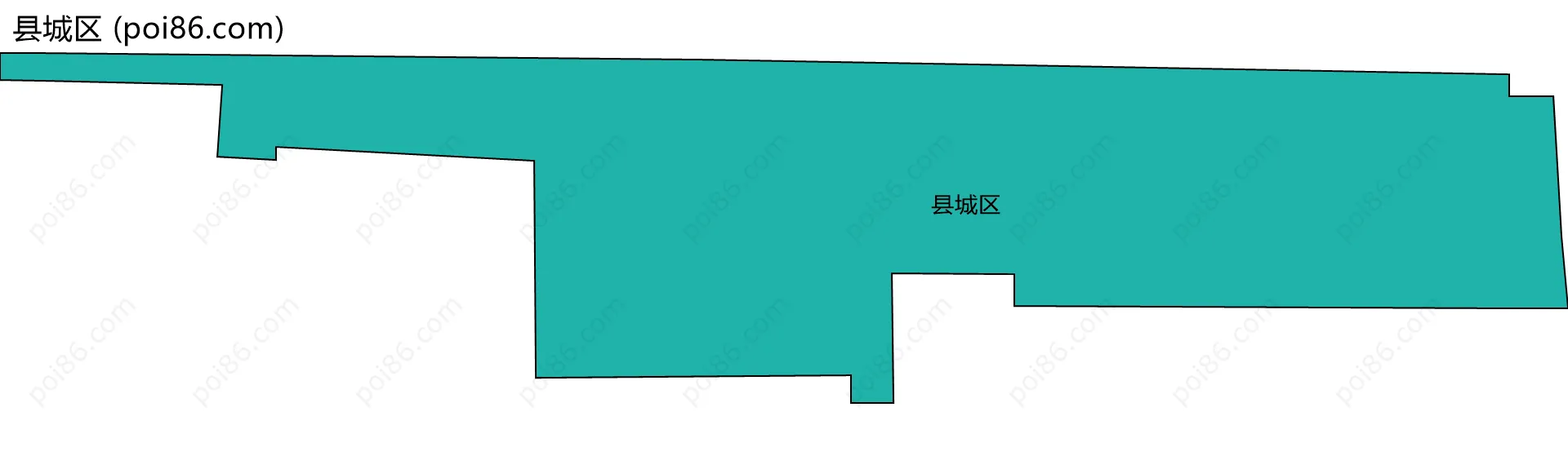 县城区边界地图