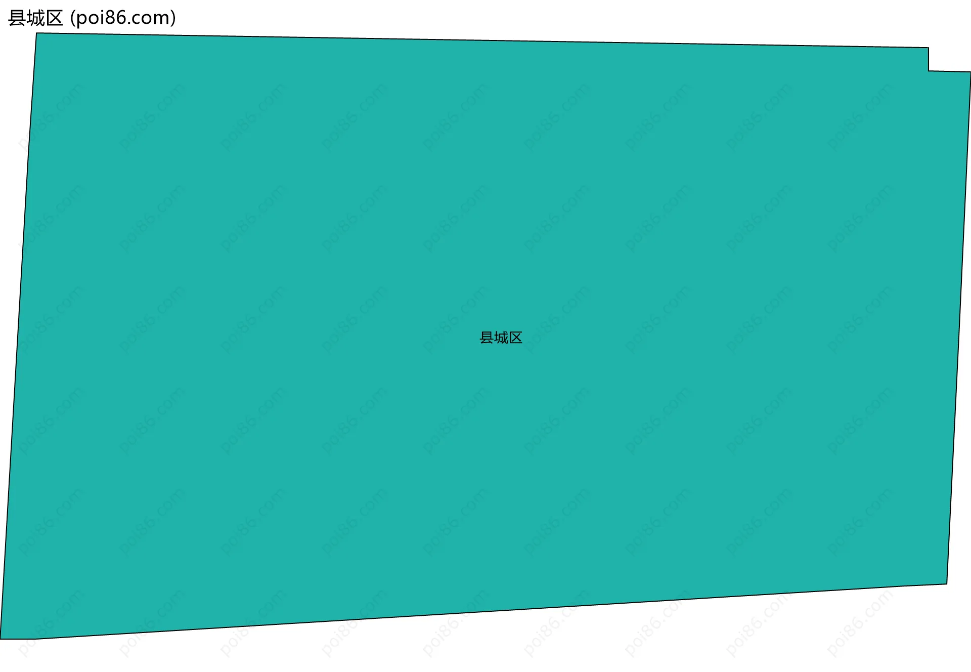 县城区边界地图