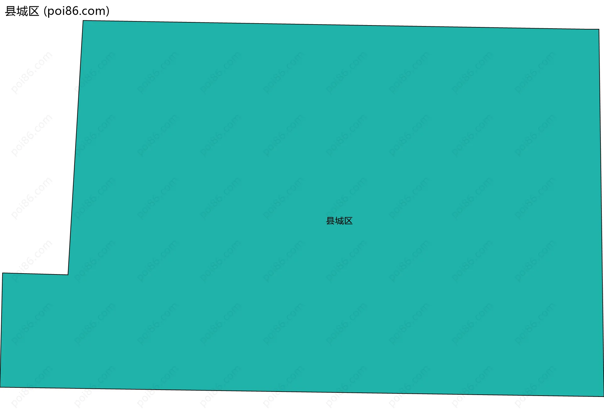 县城区边界地图