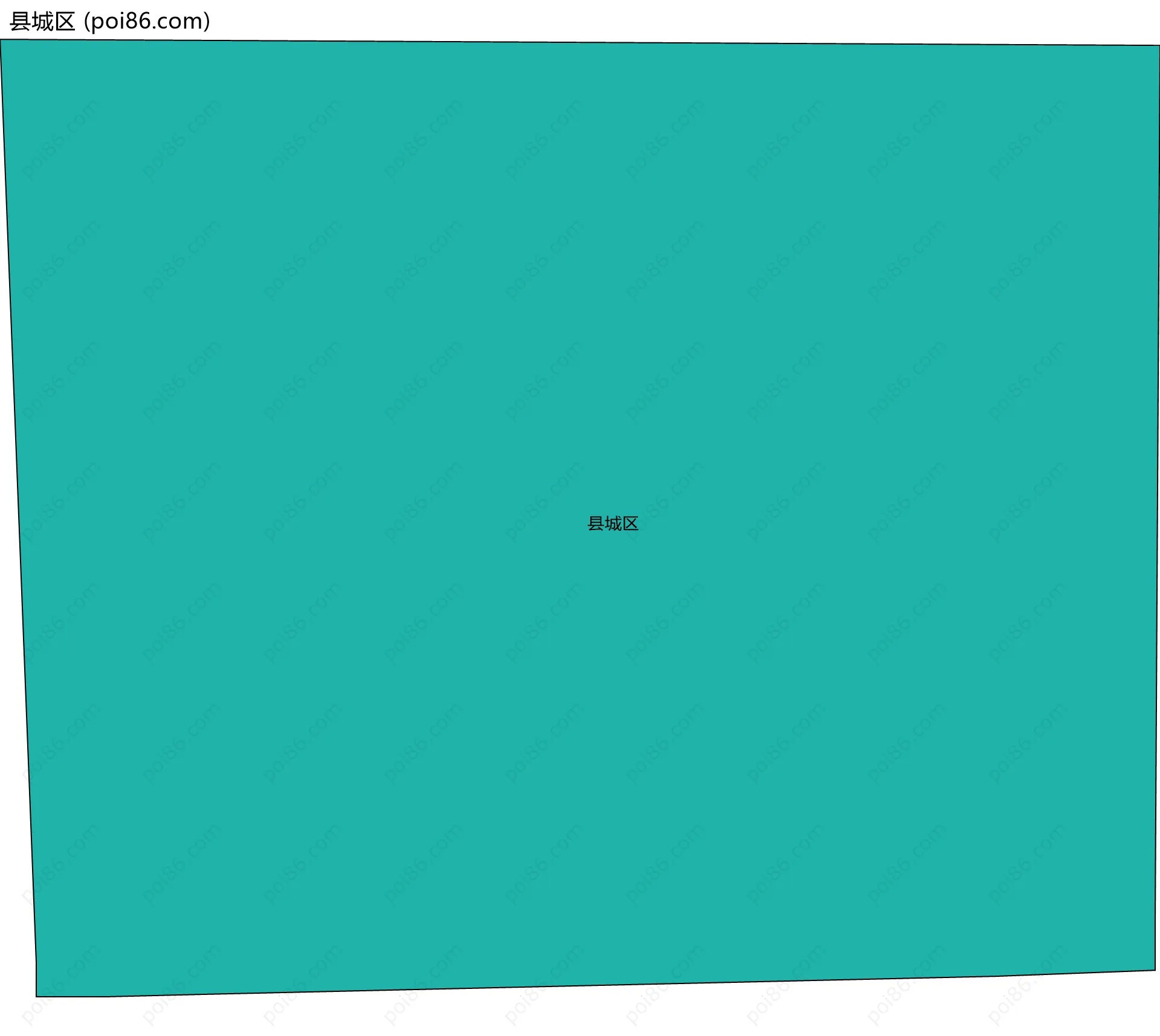 县城区边界地图