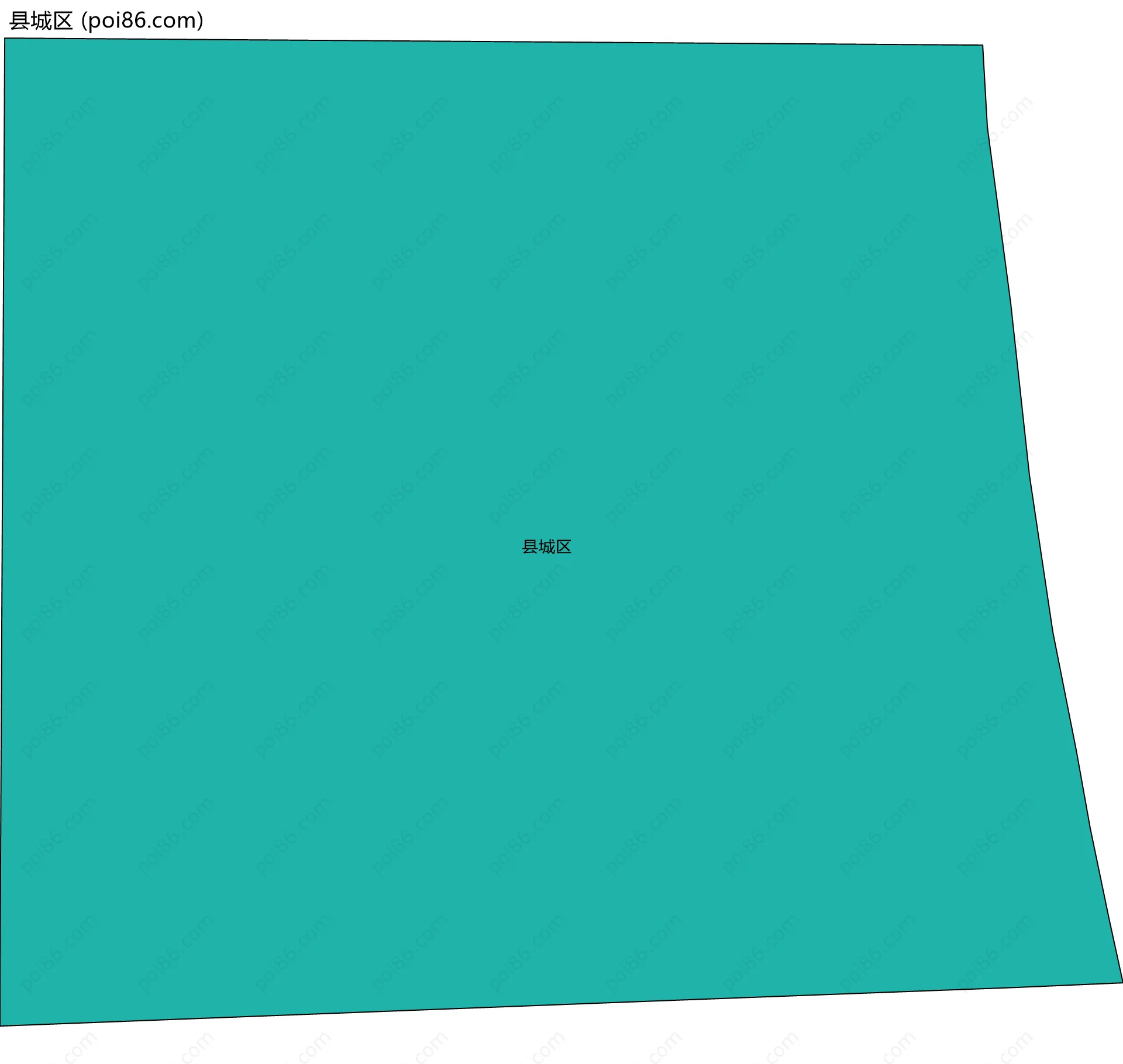 县城区边界地图