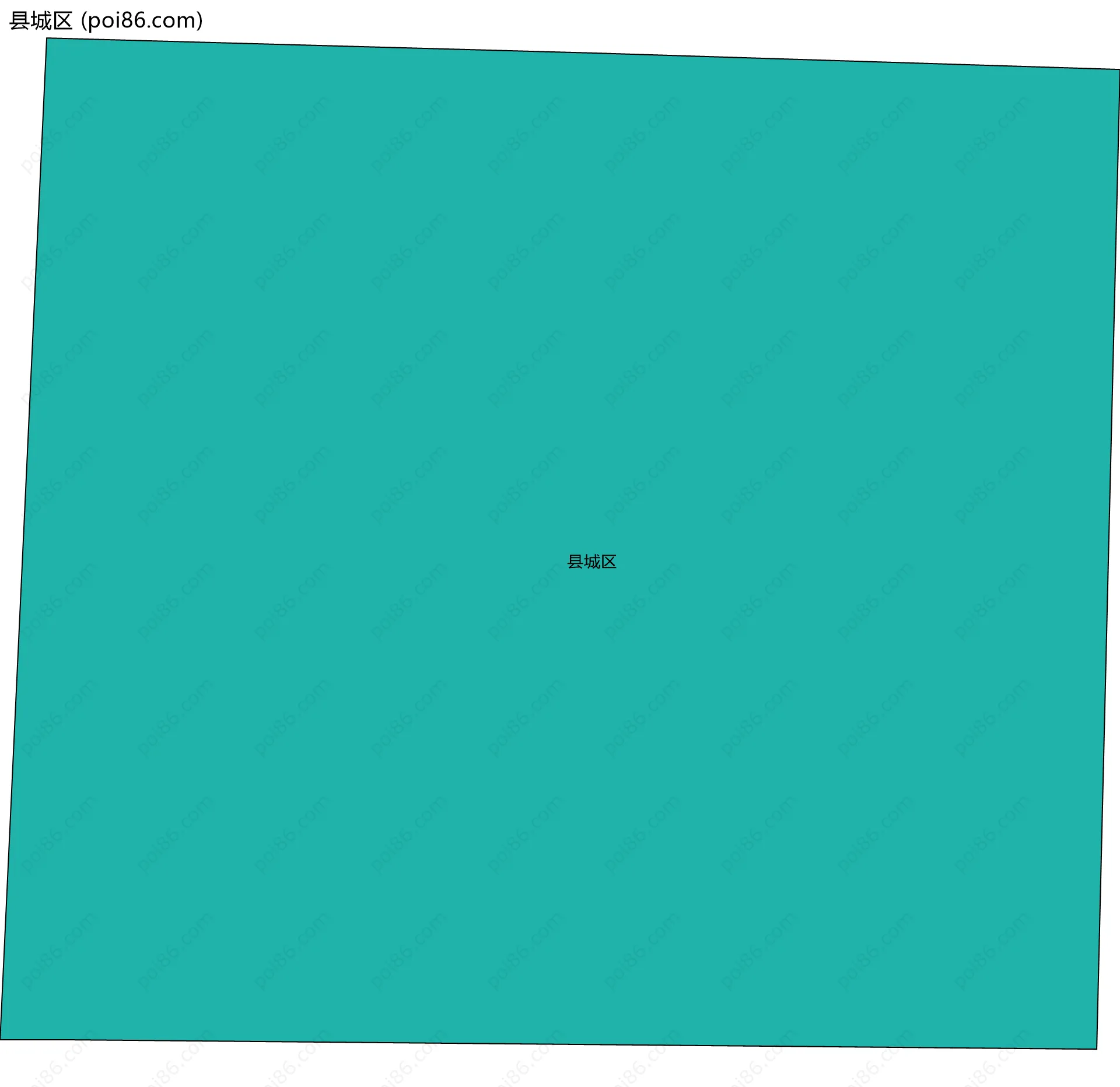 县城区边界地图