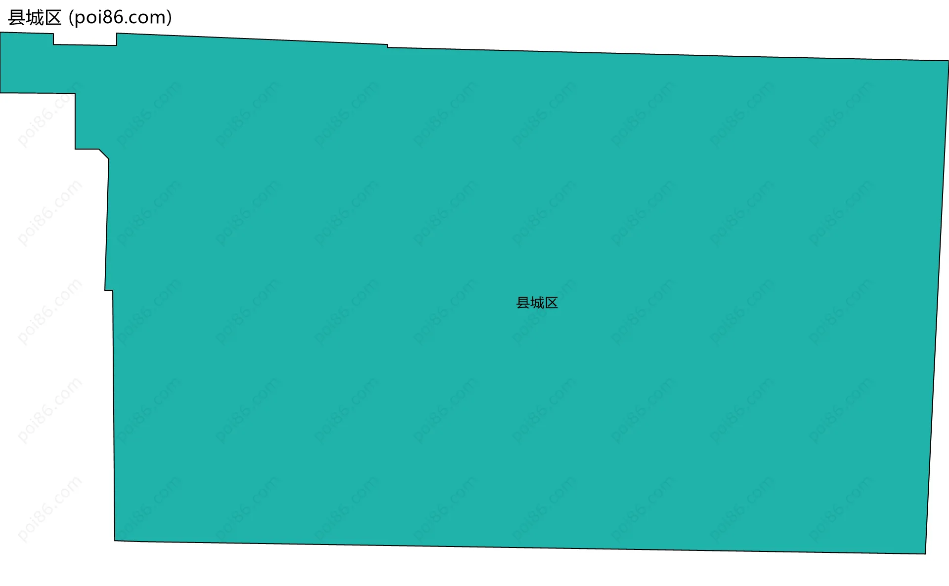 县城区边界地图