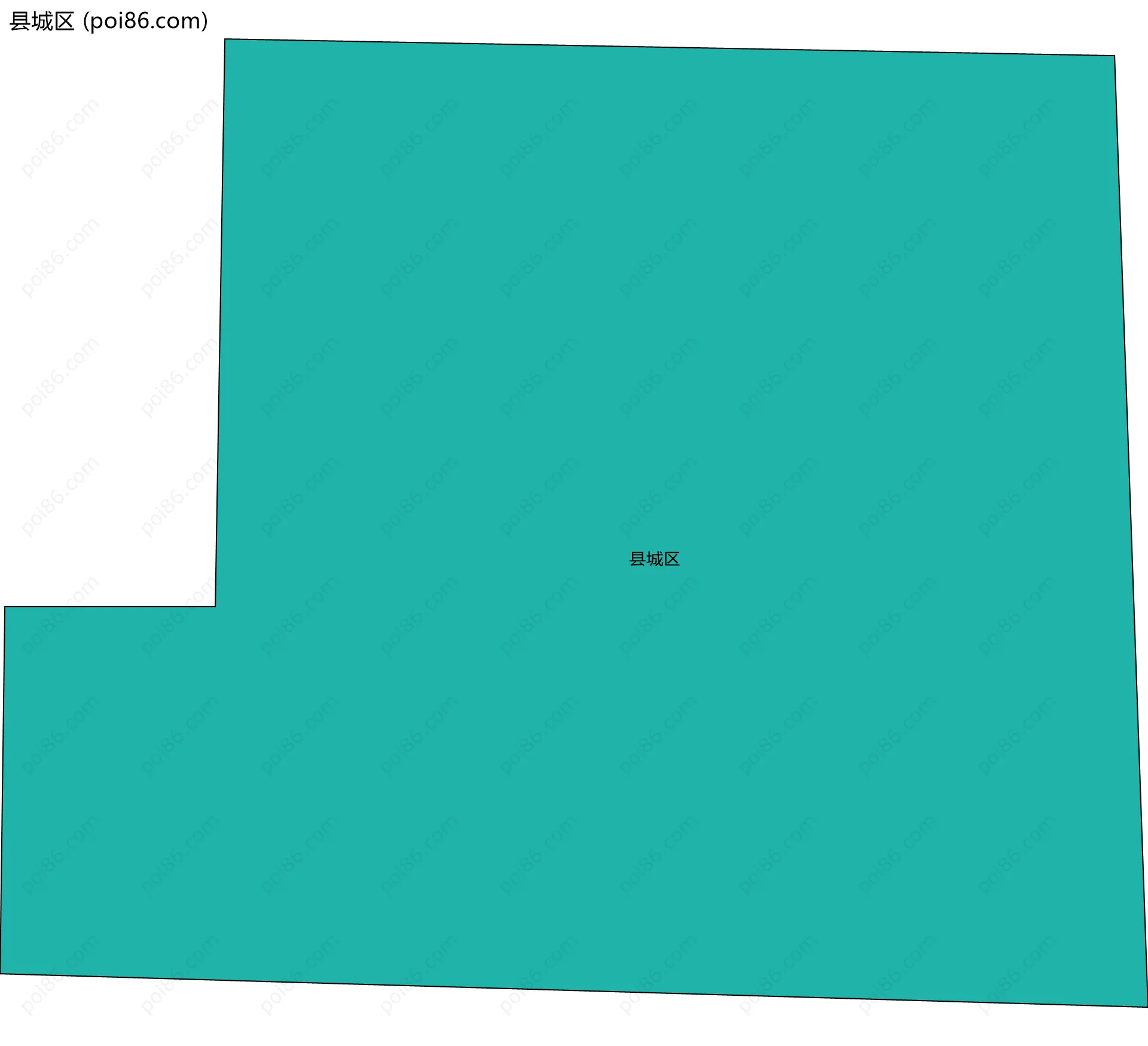 县城区边界地图