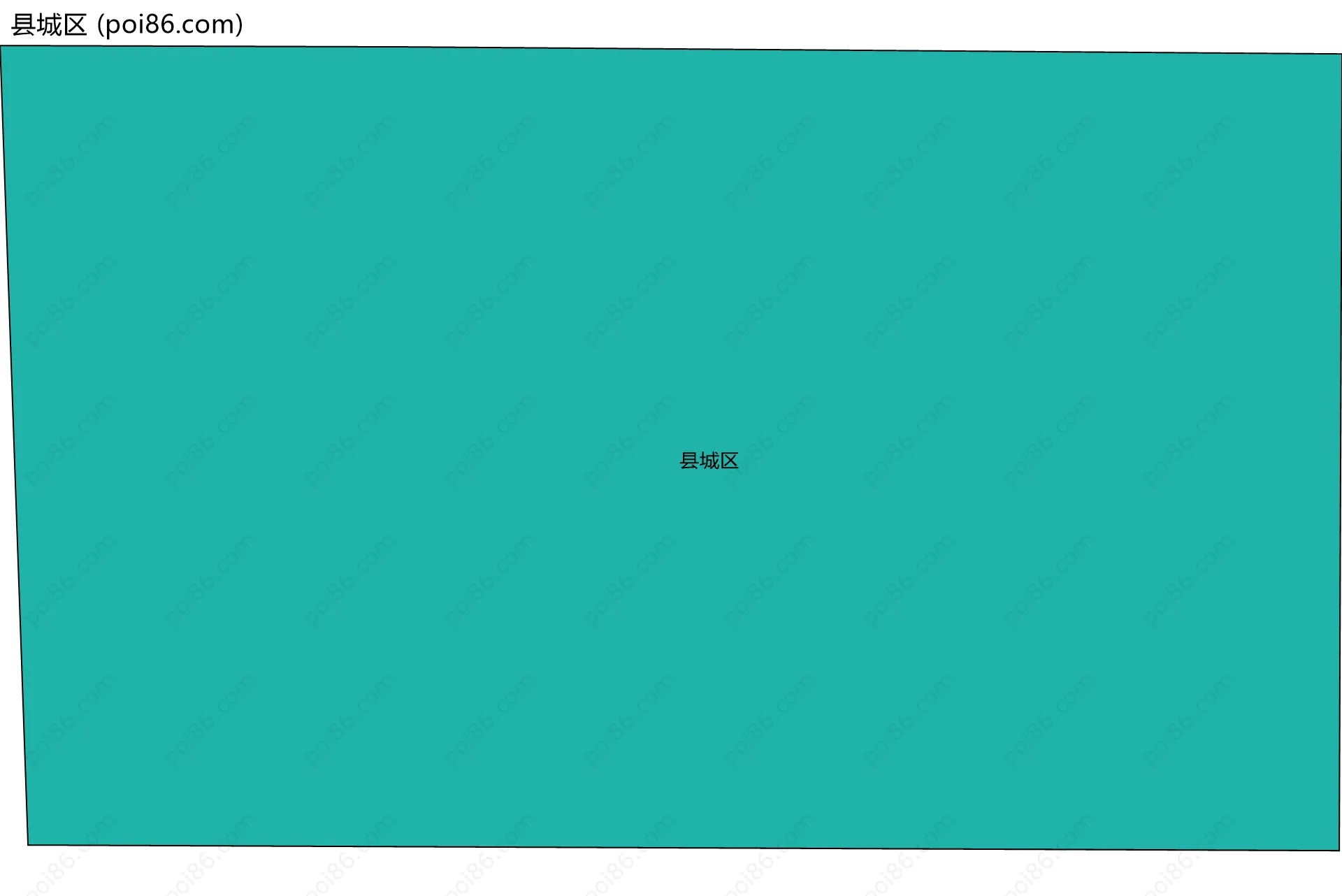 县城区边界地图