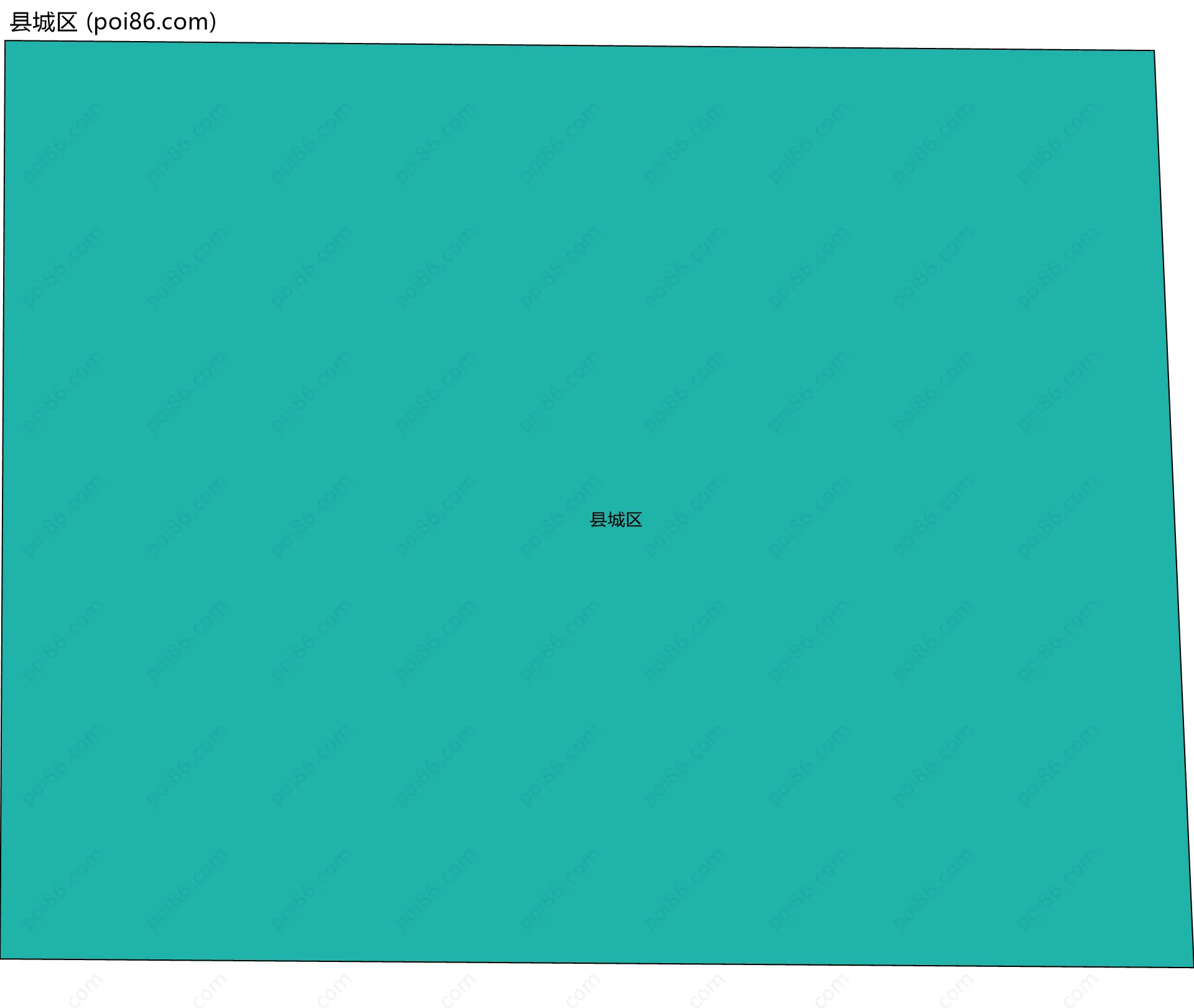 县城区边界地图