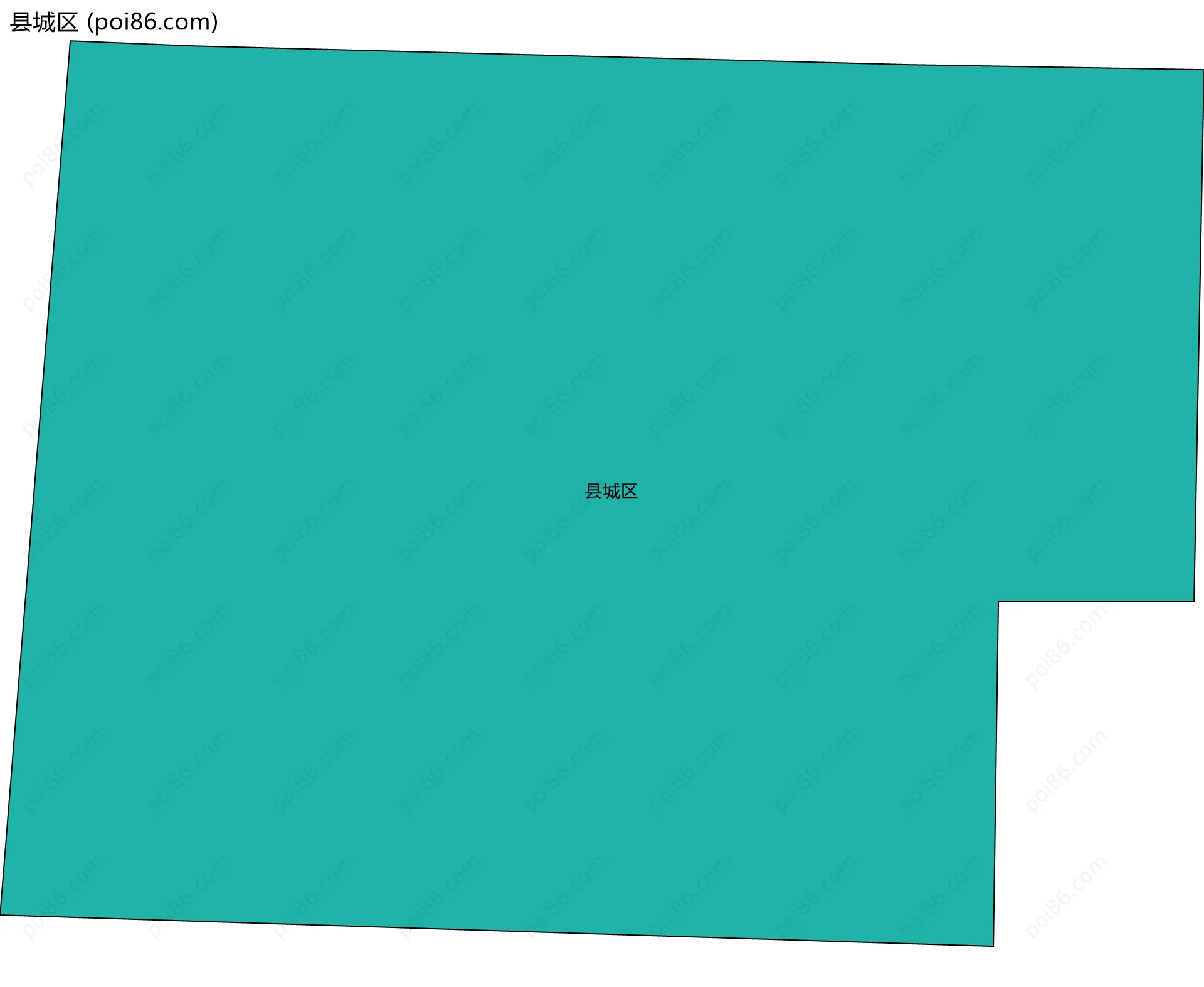 县城区边界地图