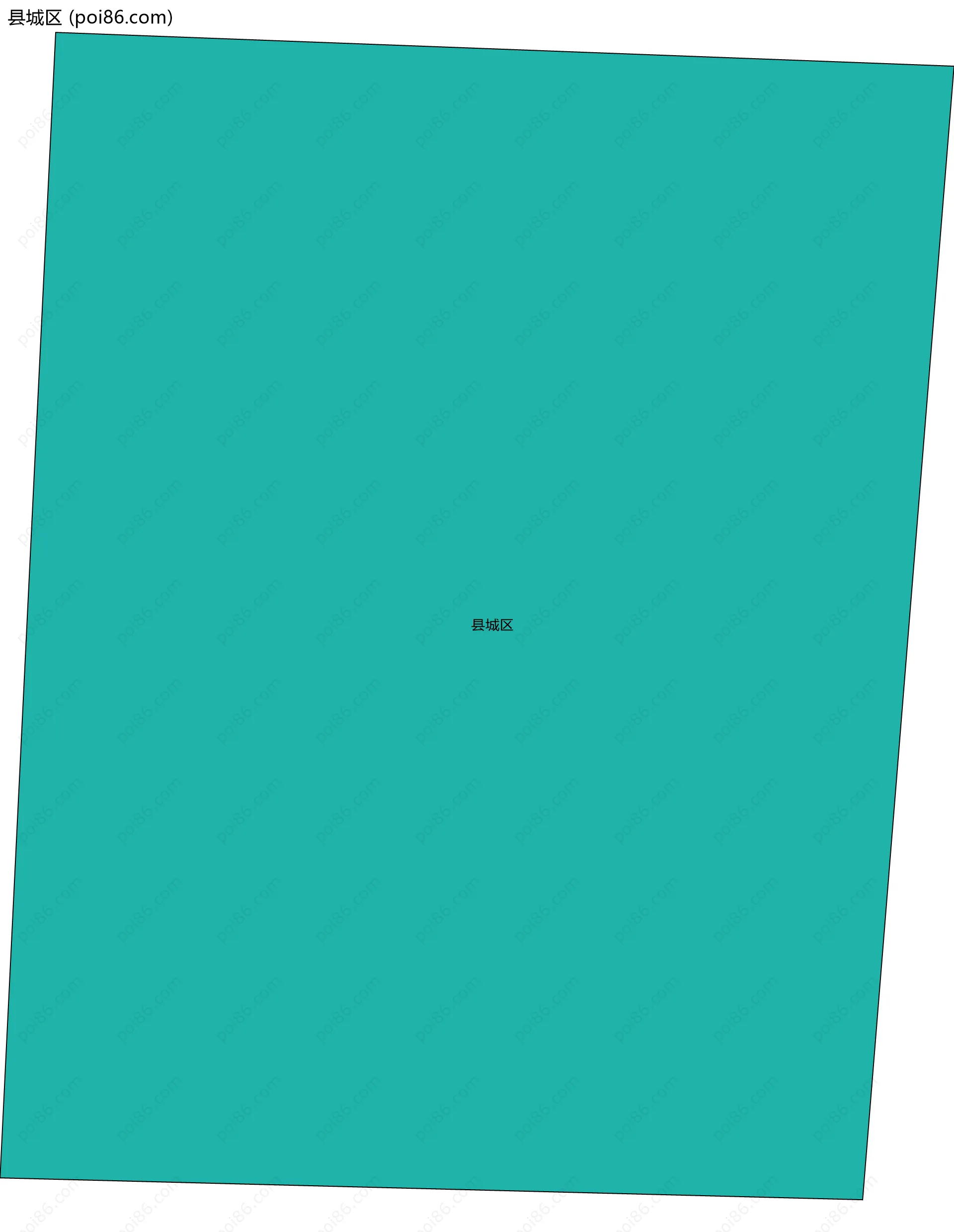 县城区边界地图