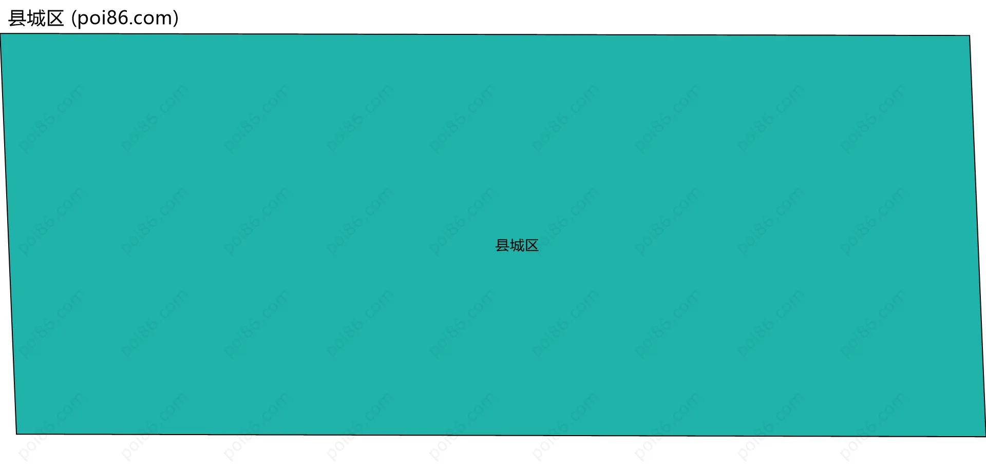 县城区边界地图