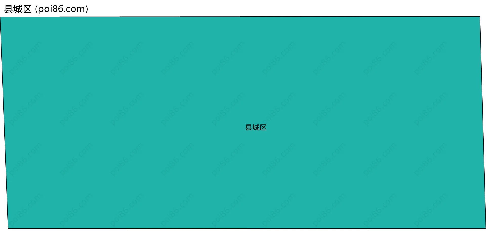 县城区边界地图