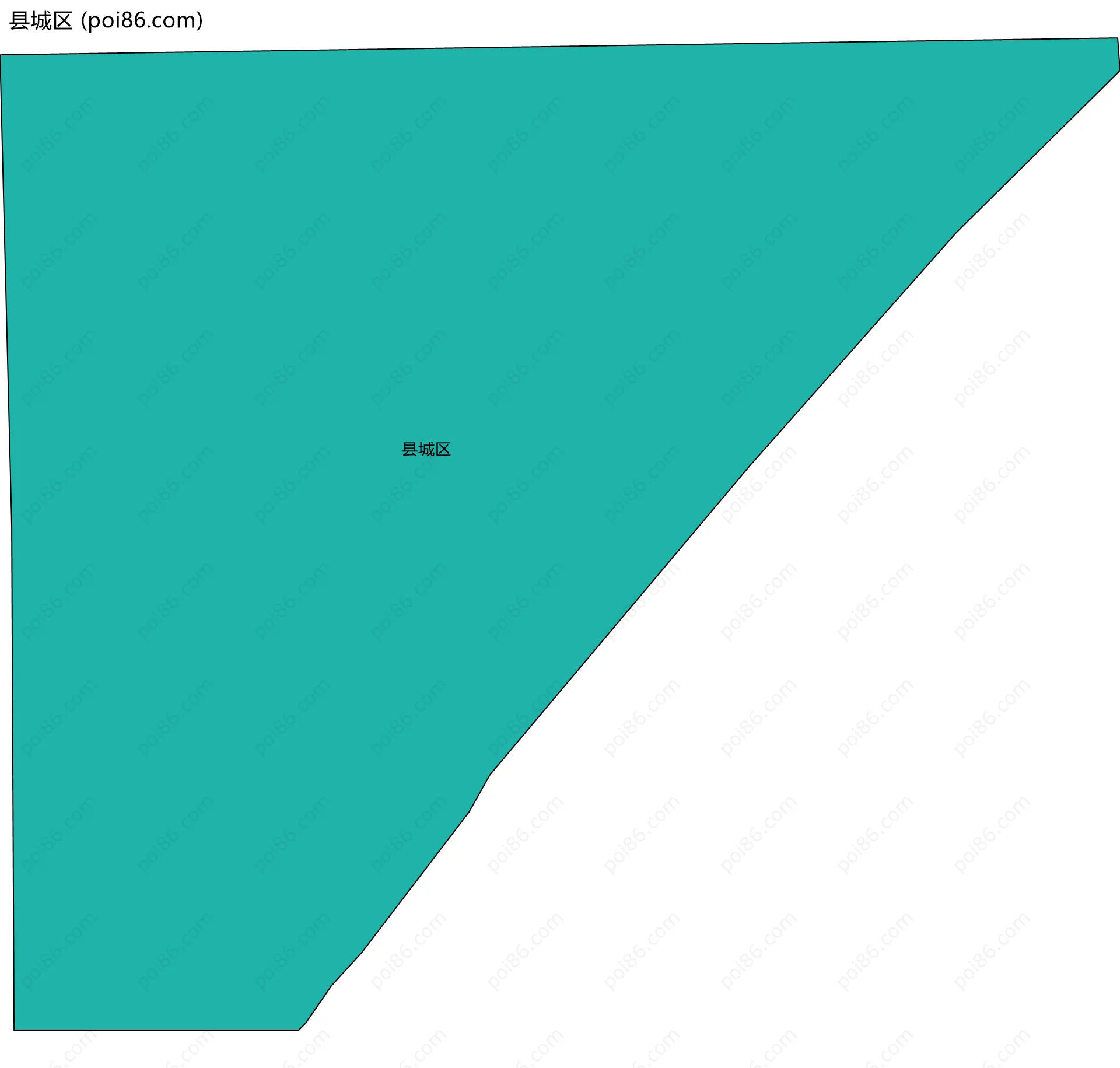 县城区边界地图