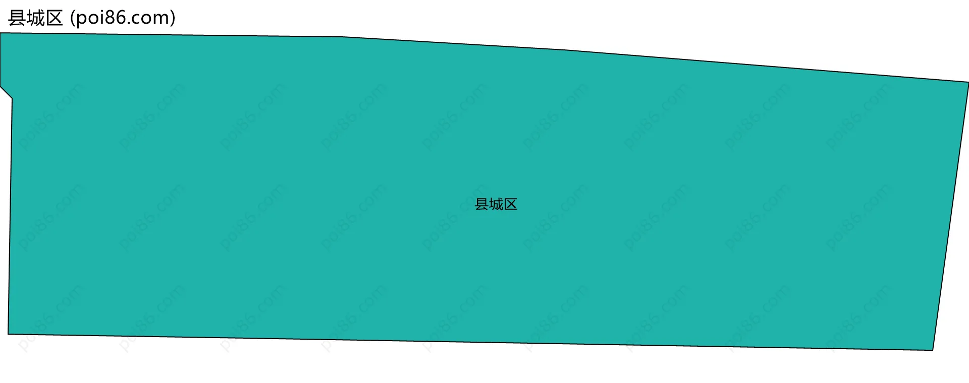 县城区边界地图