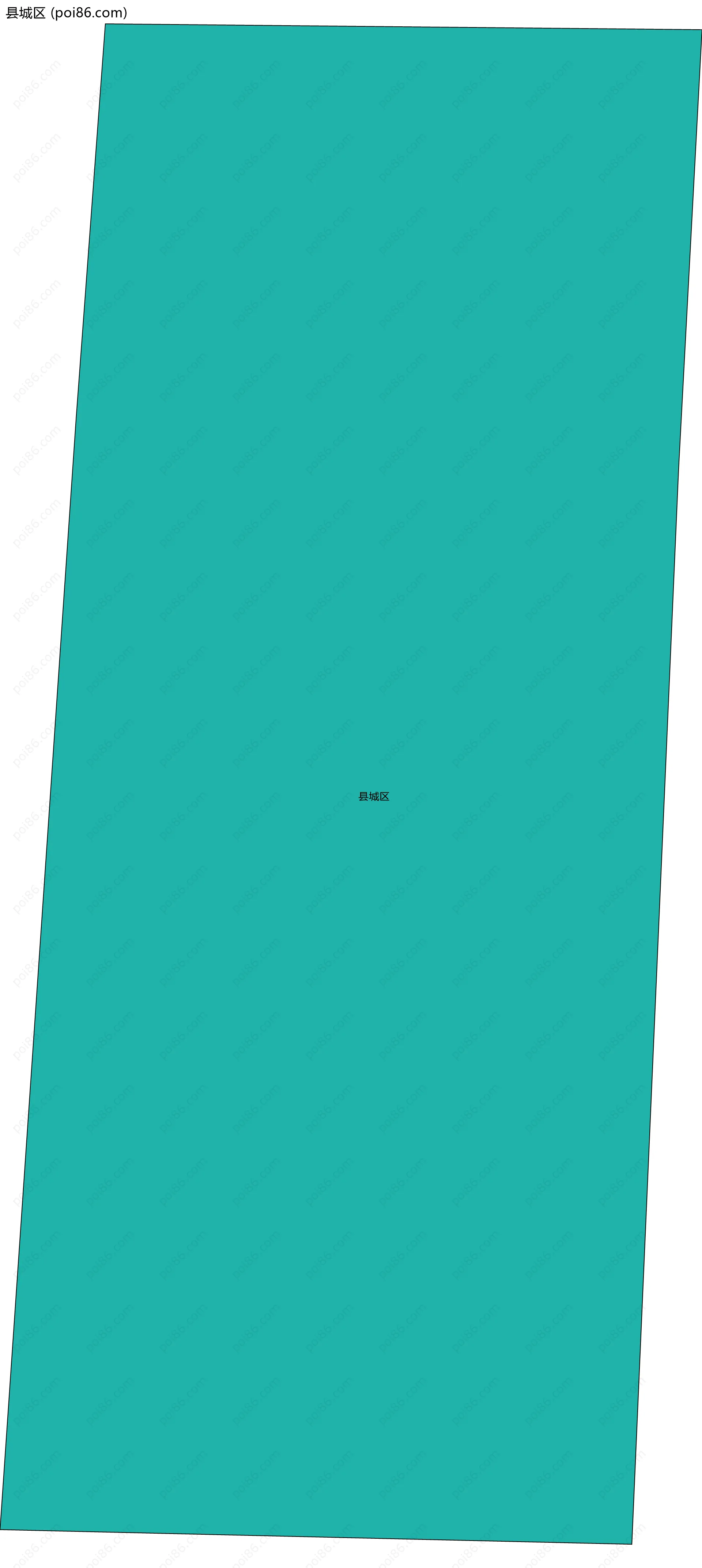 县城区边界地图